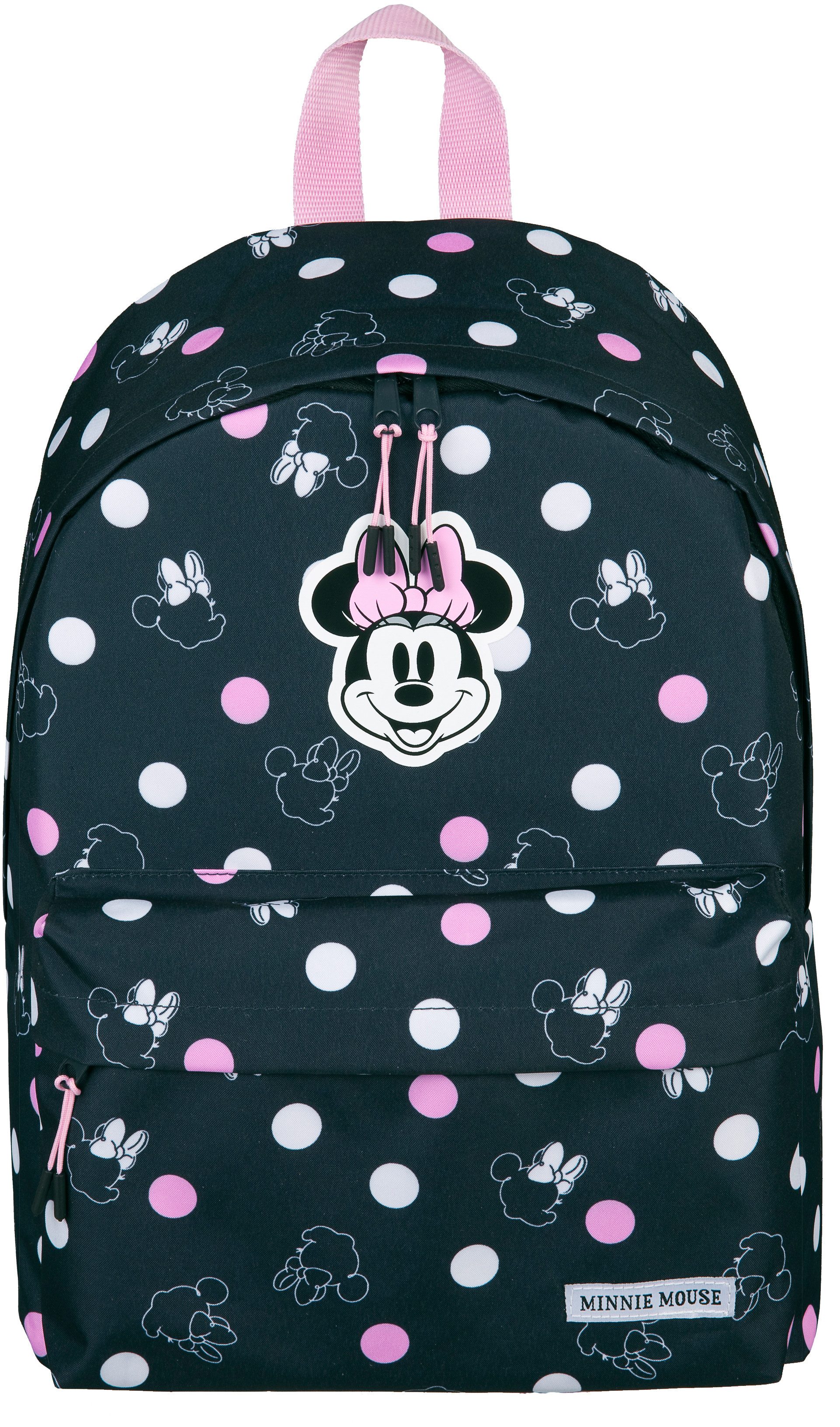 Scooli Kinderrucksack Minnie Mouse (Set, 3-tlg), inkluisve Notizbuch A5 und Mäppchen