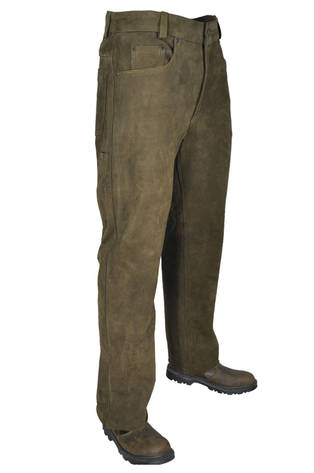 Hubertus® Hunting Lederhose HUBERTUS Lederhose 5 Pocket Oliv