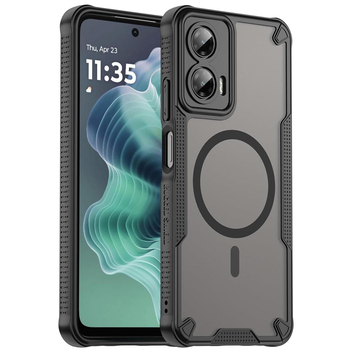 CoolGadget Handyhülle Defender Series Handy Hülle für Motorola Moto G35 5G 6,72 Zoll, Magsafe TPU Schlicht Robust Schutzhülle für Moto G35 5G Hülle