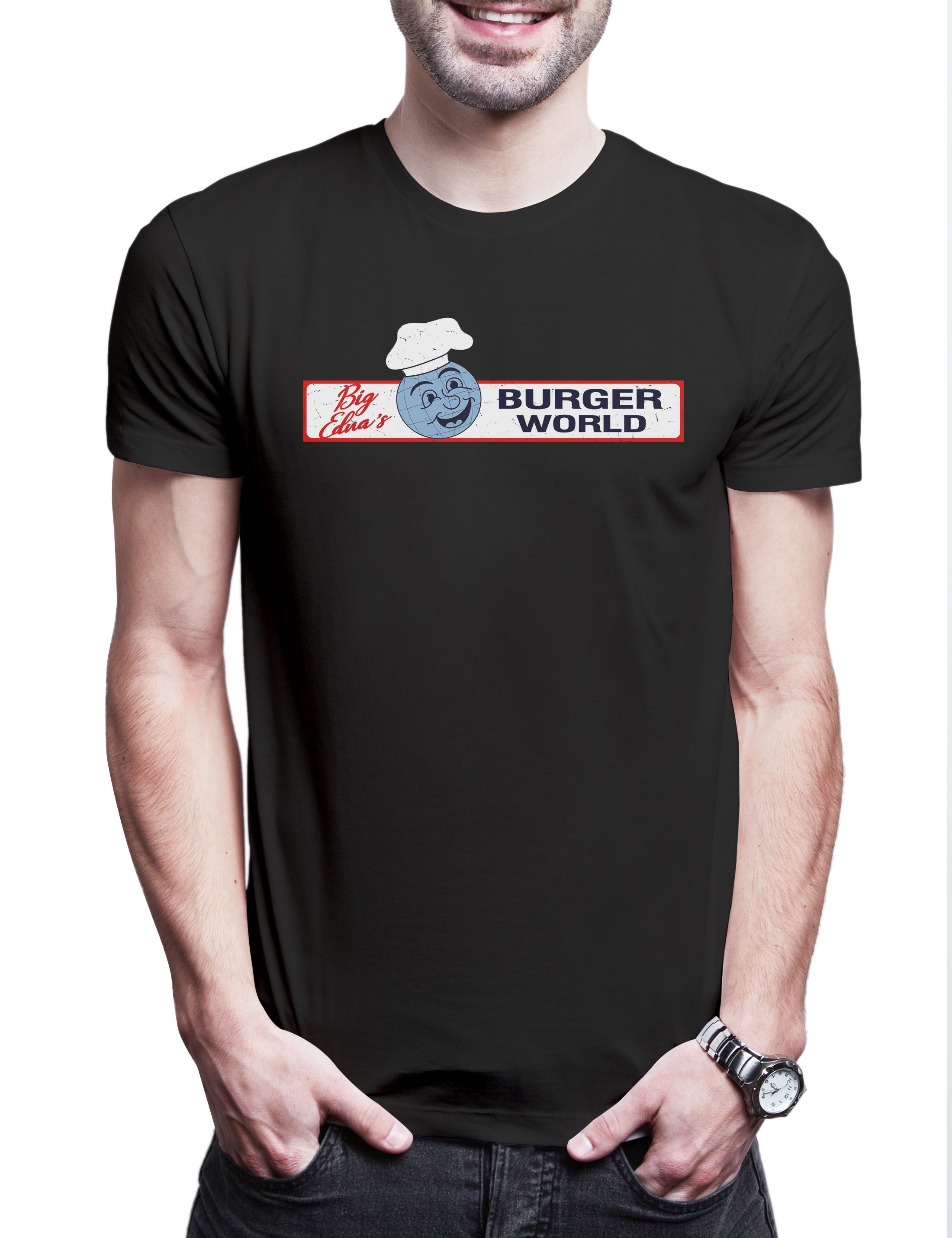 Print-Shirt Big Edna's Burger World Herren T-Shirt Mutants Wolverine Mutanten