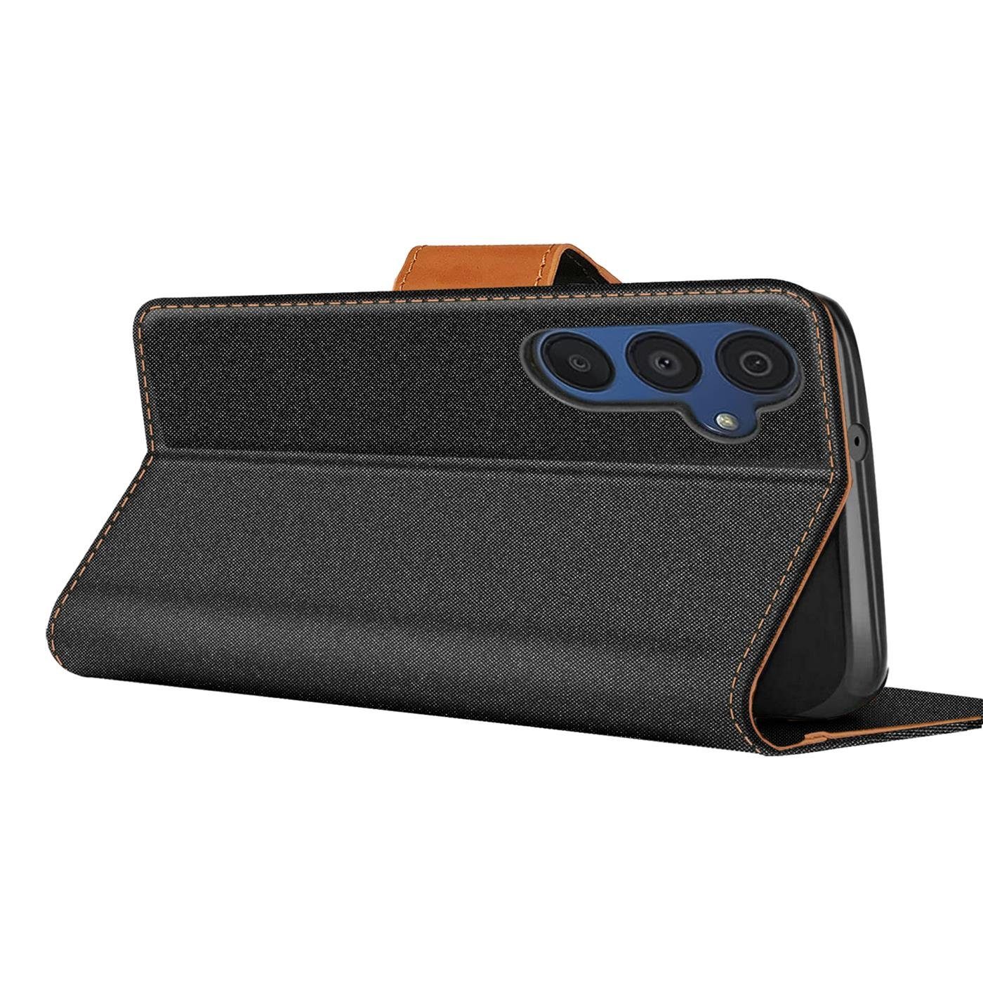 CoolGadget Handyhülle Flip Case Wallet Cover Book Tasche für Samsung Galaxy A55 5G 6,6 Zoll, Handy Tasche mit Kartenfach Book Schutzhülle – Bild 5 von 5