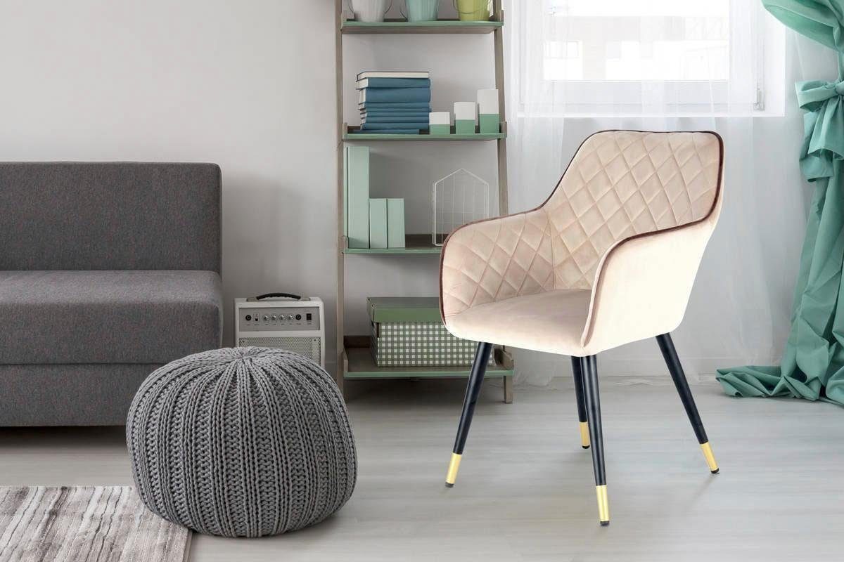 Kayoom Stuhl Amino 525, stilvoller Design-Stuhl,samtweicher günstig online kaufen