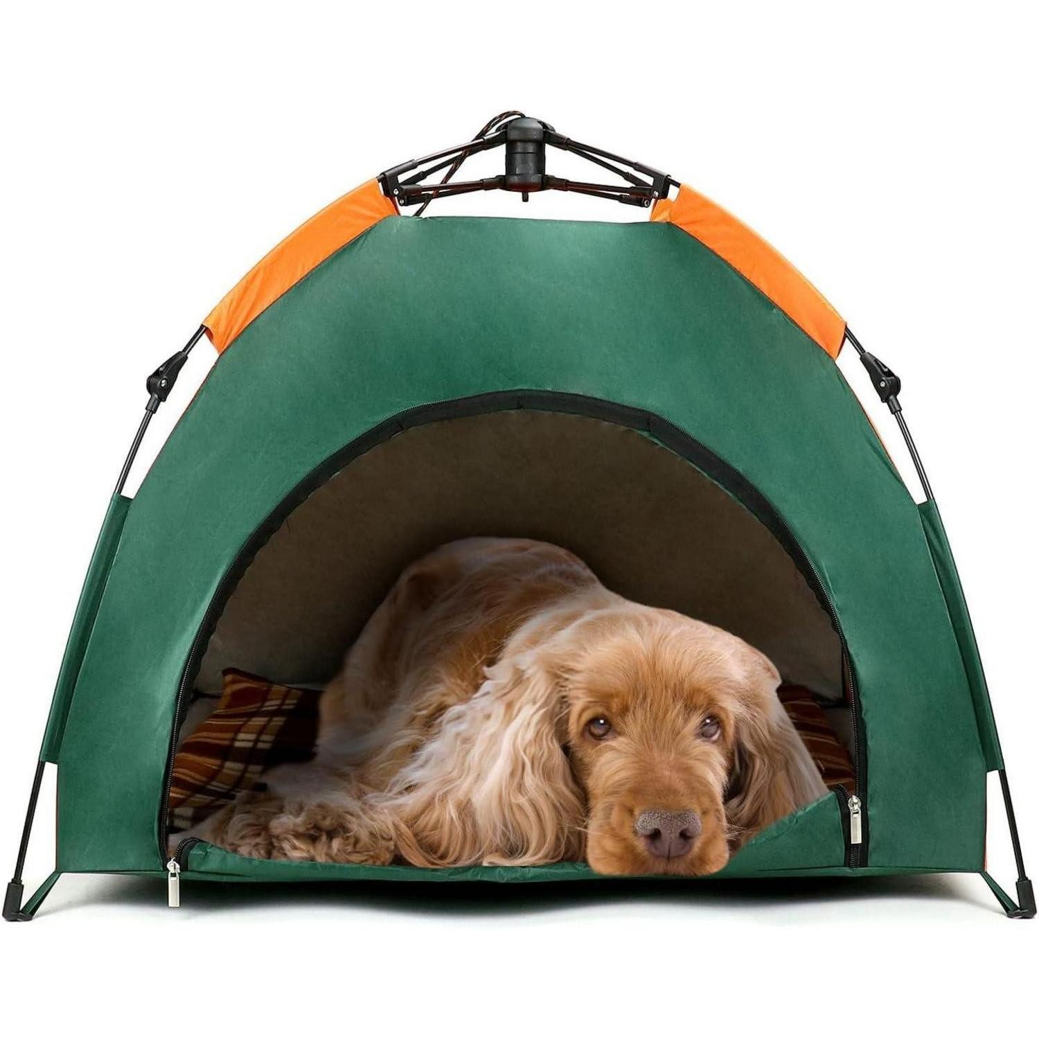 QWORK Katzenzelt Outdoor Hundezelt Wasserdicht Katzenzelt bequemer Polsterung Kleine