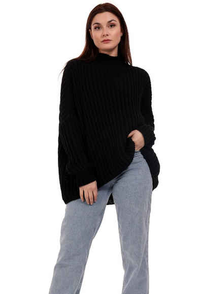 YC Fashion & Style Longpullover »Oversized Pullover Grobstrick Vokuhila Sweater One Size« (1-tlg) casual