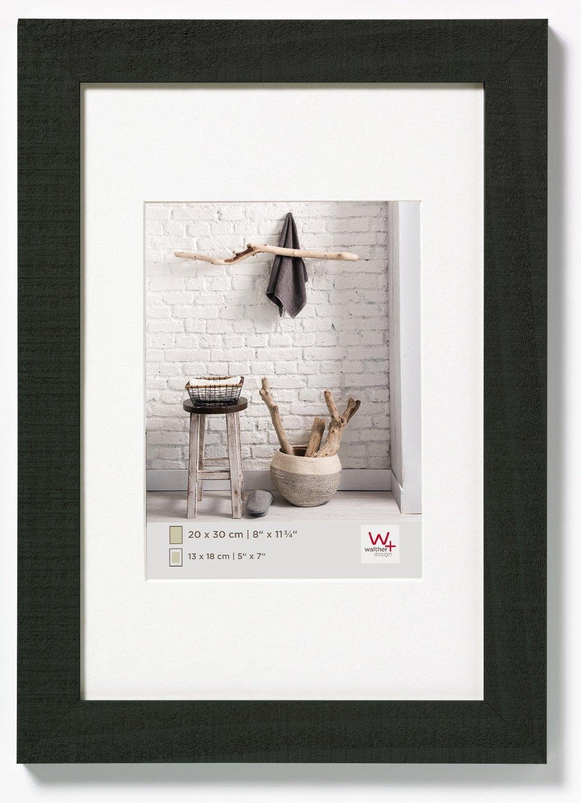 Walther Bilderrahmen Holzrahmen HO040B Home 30x40cm schwarz