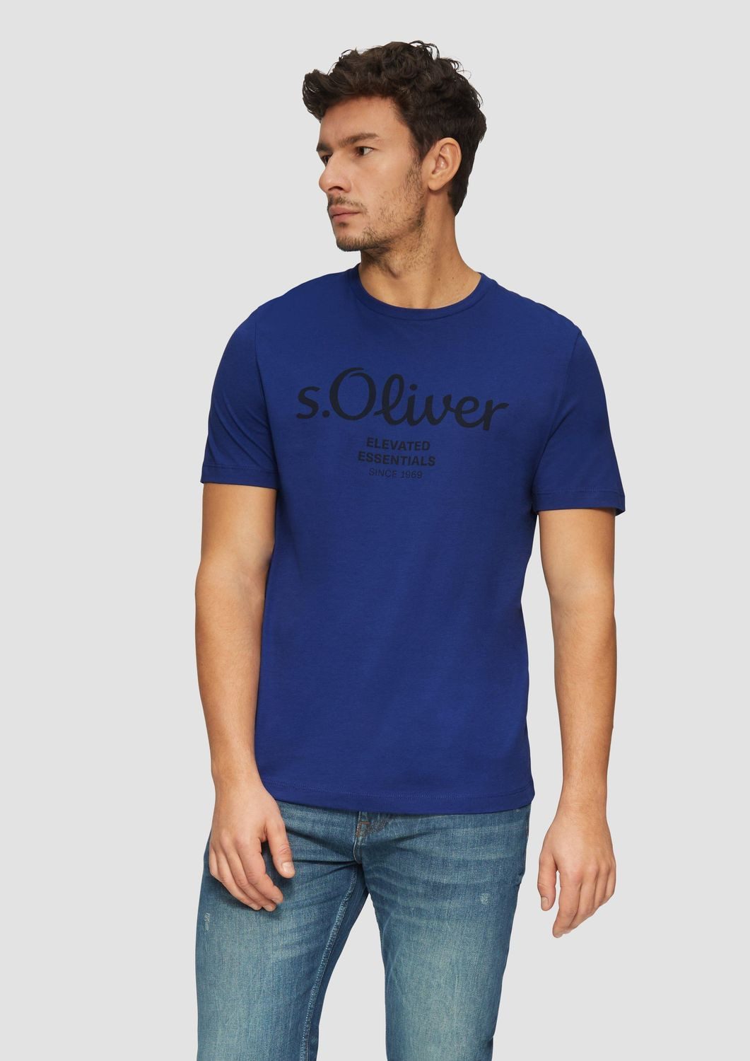 s.Oliver T-Shirt mit Logo-Print Rundhals, kurzarm günstig online kaufen