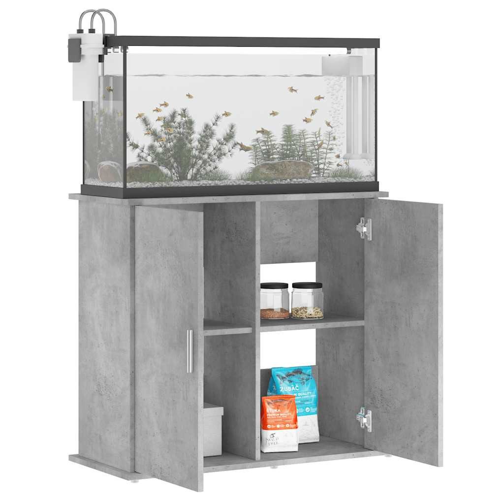 vidaXL Aquariumunterschrank Aquariumständer Betongrau 81x36x73 cm günstig online kaufen
