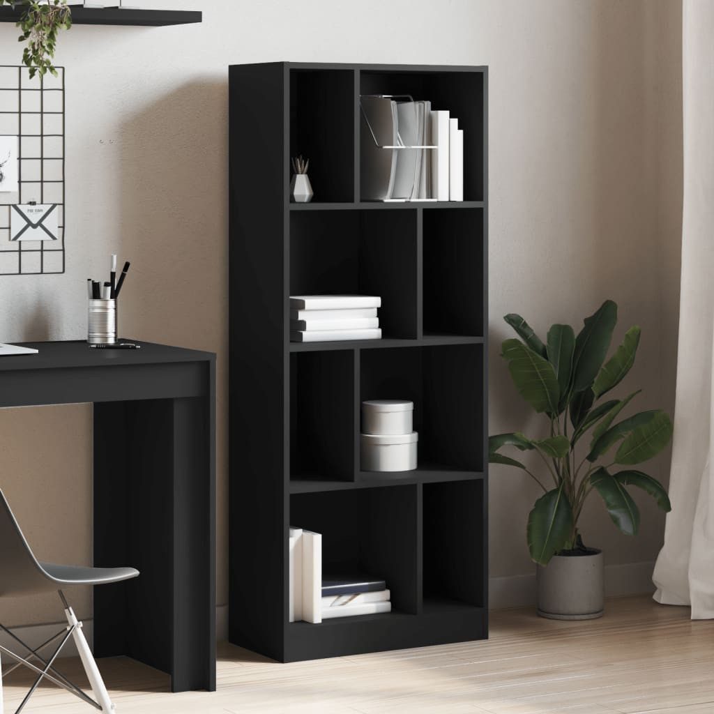 vidaXL Bücherregal Bücherregal Schwarz 57x28,5x141 cm günstig online kaufen