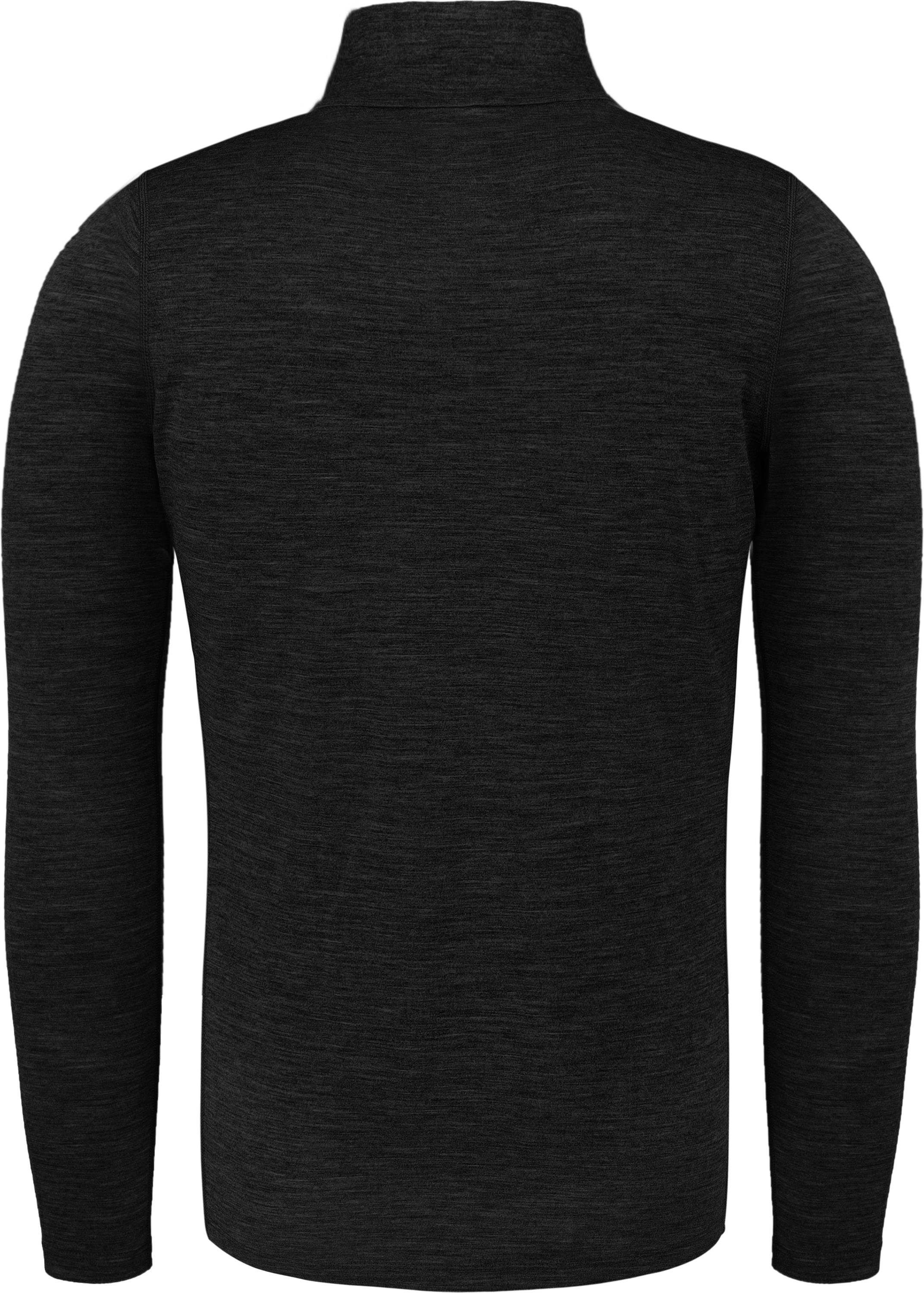 normani Langarmshirt Herren Merino Langarm mit 1/4 Zipper Canberra Merino Winter Outdoor Ski Pullover - Aus Merinowolle – Bild 3 von 5