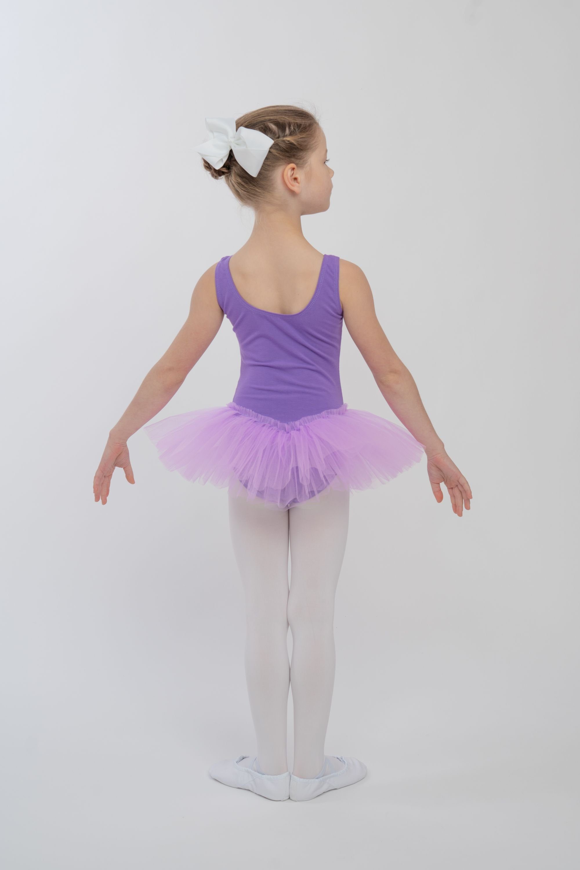 tanzmuster Tüllkleid Ballett Tutu Anabelle Ballettkleid weicher aus lavendel für Baumwolle, Mädchen ärmellos