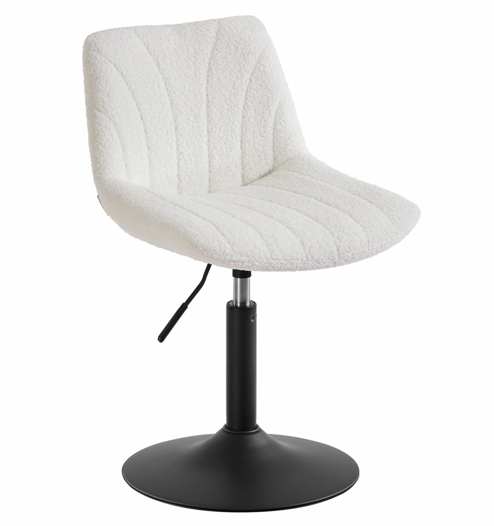 VASAGLE Barhocker Barstuhl, Küchenhocker, höhenverstellbar, um 360° drehbar (1 St), 46,5 x 43 x (65,5-77,5) cm (T x B x H), für Esszimmer, Küche