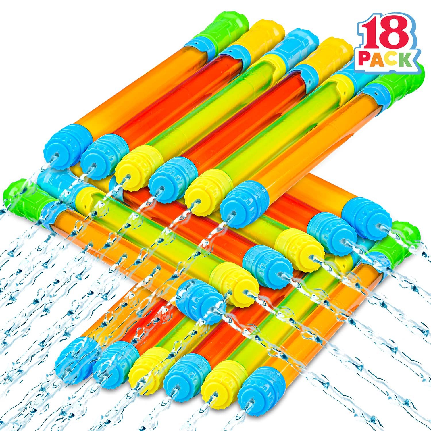 JOYIN Wasserpistole JOYIN 18er-Set 42cm Wasserpistole – Super Wasser Blaster für Kinder (18-tlg)