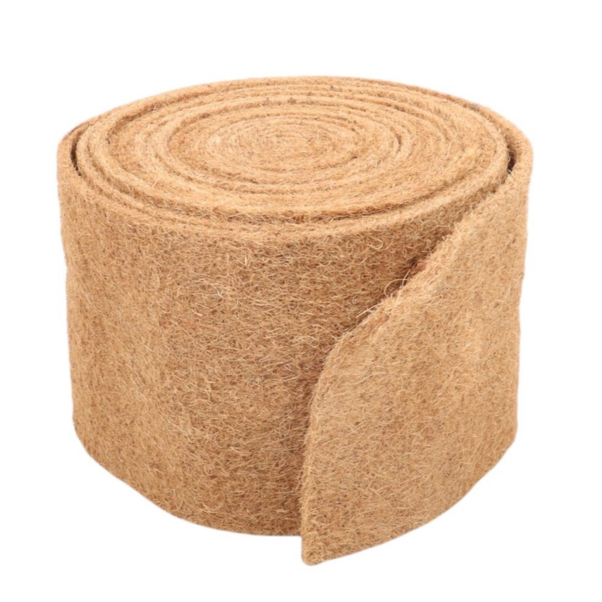 Wacredo Kokosmatte Kokosmatte 25cm x 10m, Winterschutz, Kälteschutz, Pflanzenschutz - Mulchscheibe