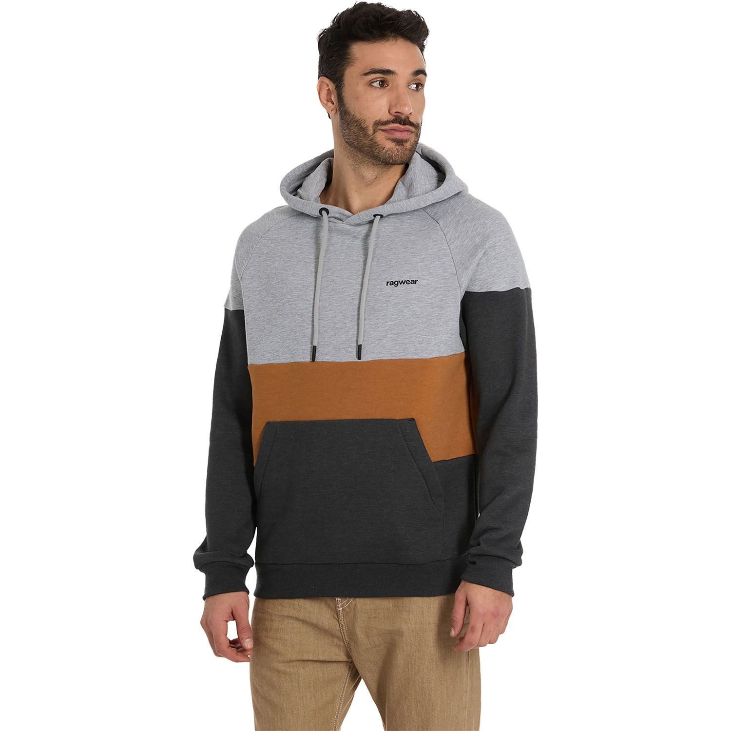 Ragwear Kapuzenpullover - BRESS Hoodie - Kapuzenpullover im Dreifarbdesign