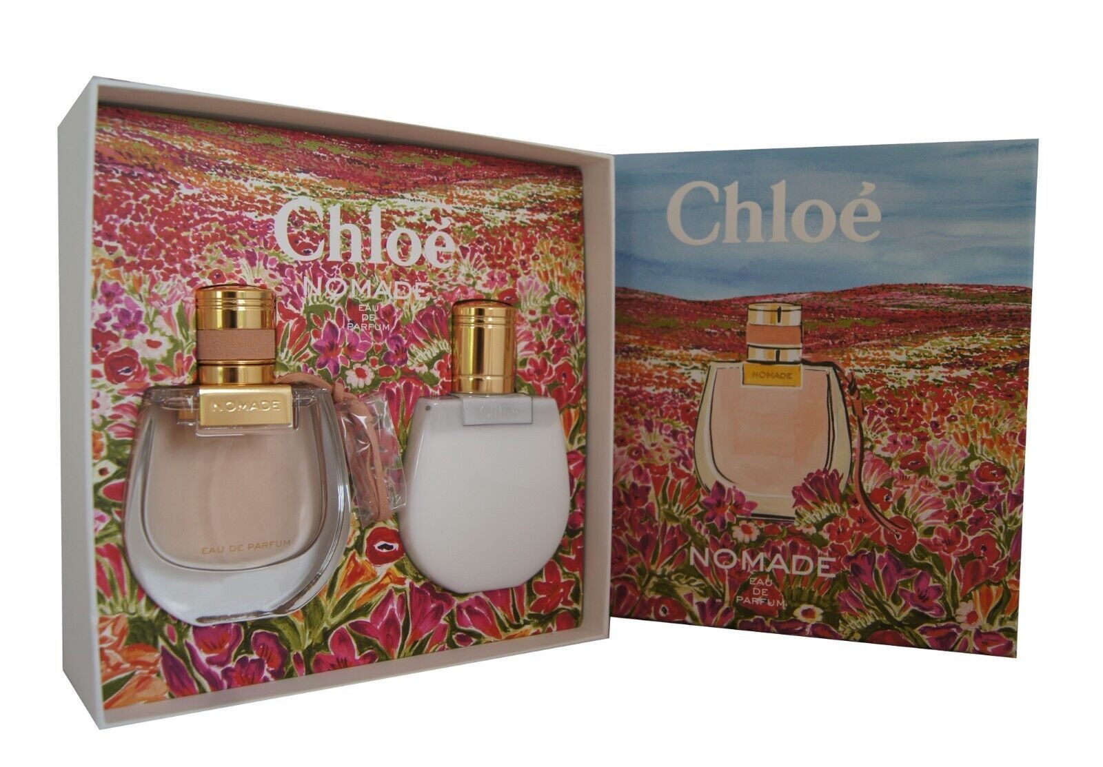 Chloé Duft-Set Chloe Nomade Eau de Parfum edp 50ml + Body Lotion 100ml, 1-tlg.