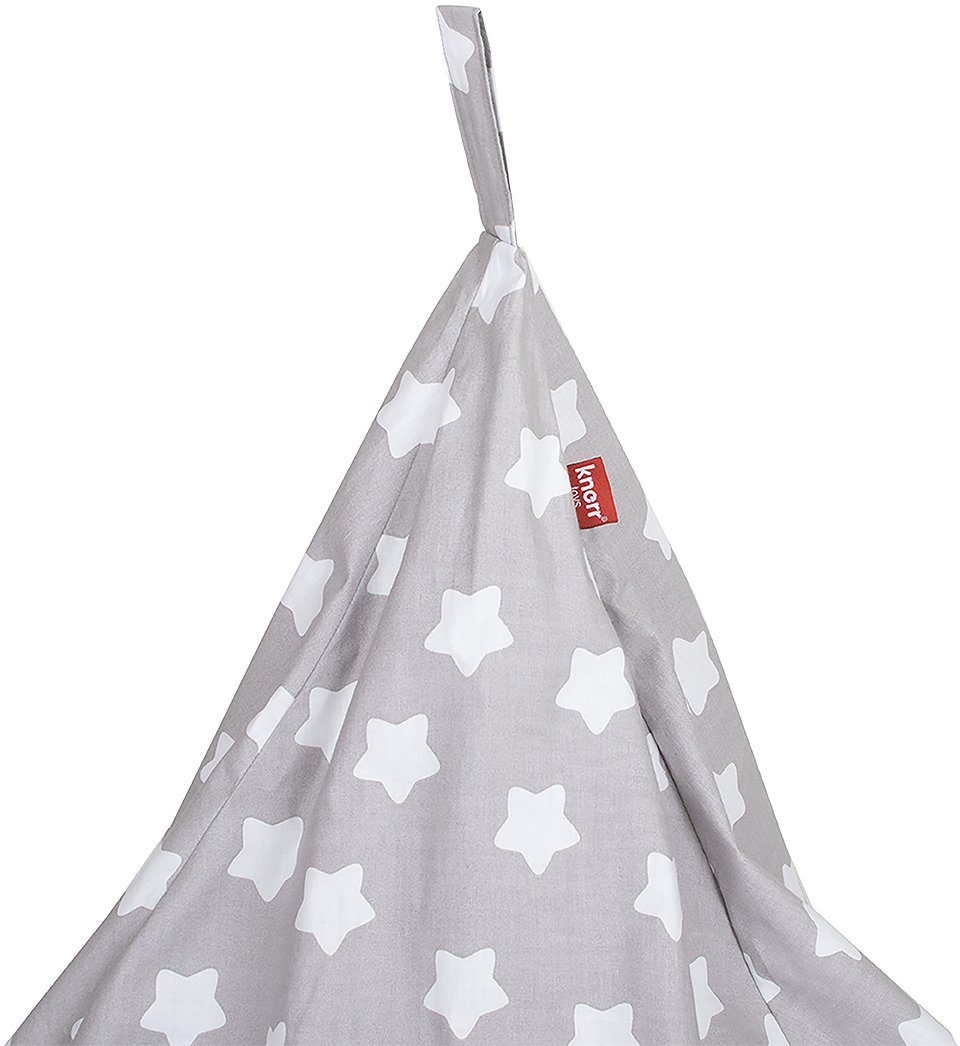 Kinder; White für Europe Drop, Stars, Sitzsack Knorrtoys® in Made Grey