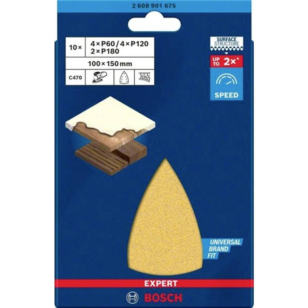 Thumbnail - BOSCH Schleifpapier SATZ EXPERT C470 SCHLEIFPAPIERE MIT 7 LÖCHERN FÜR