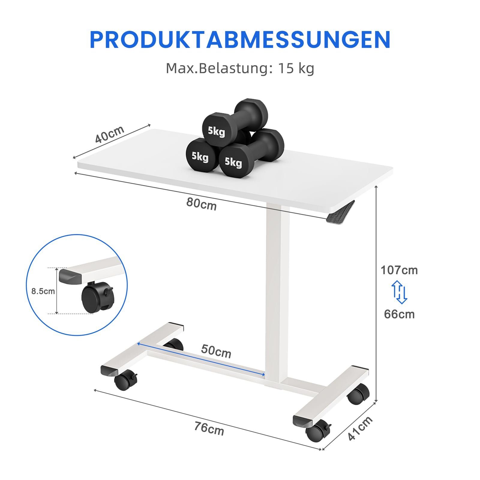 Dripex Beistelltisch höhenverstellbar Computertisch Laptoptisch Nachttisch günstig online kaufen