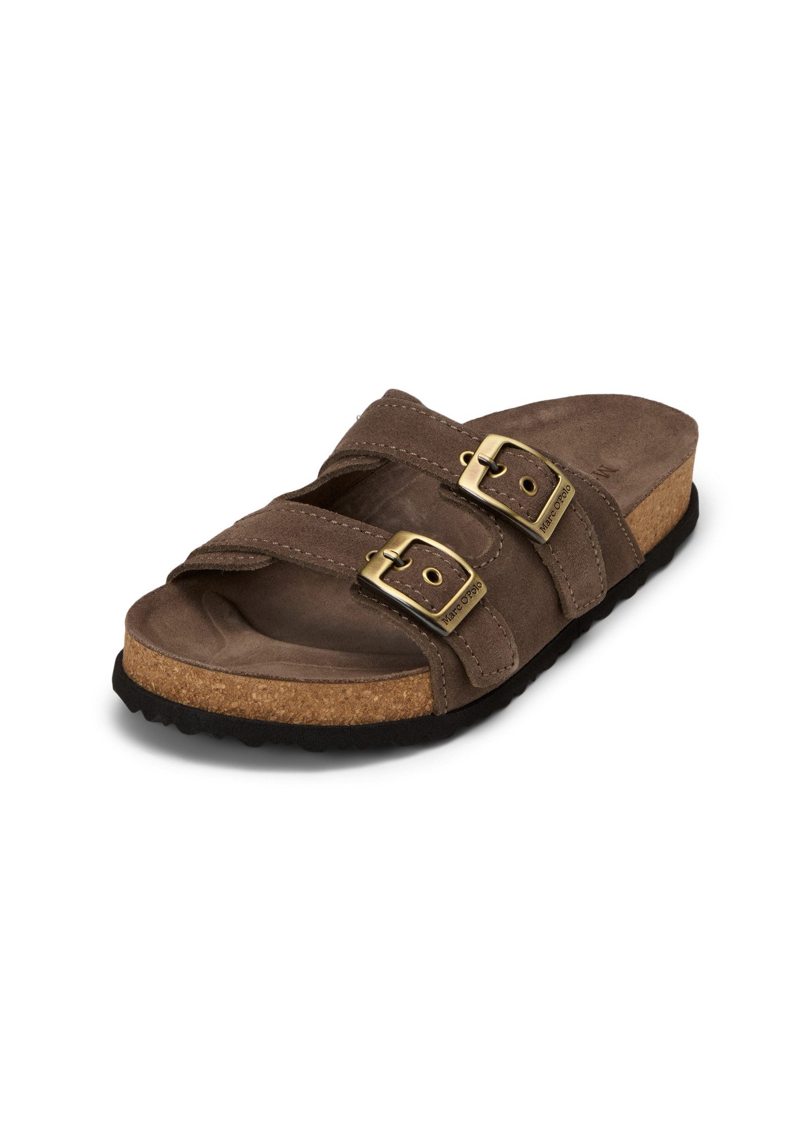 aus weichem Veloursleder Sandale