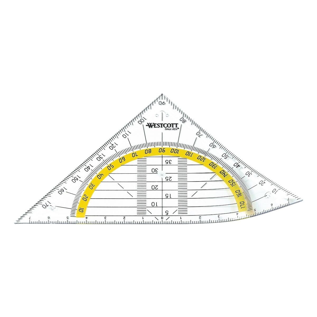 WESTCOTT Geodreieck, flexibel, 14 cm