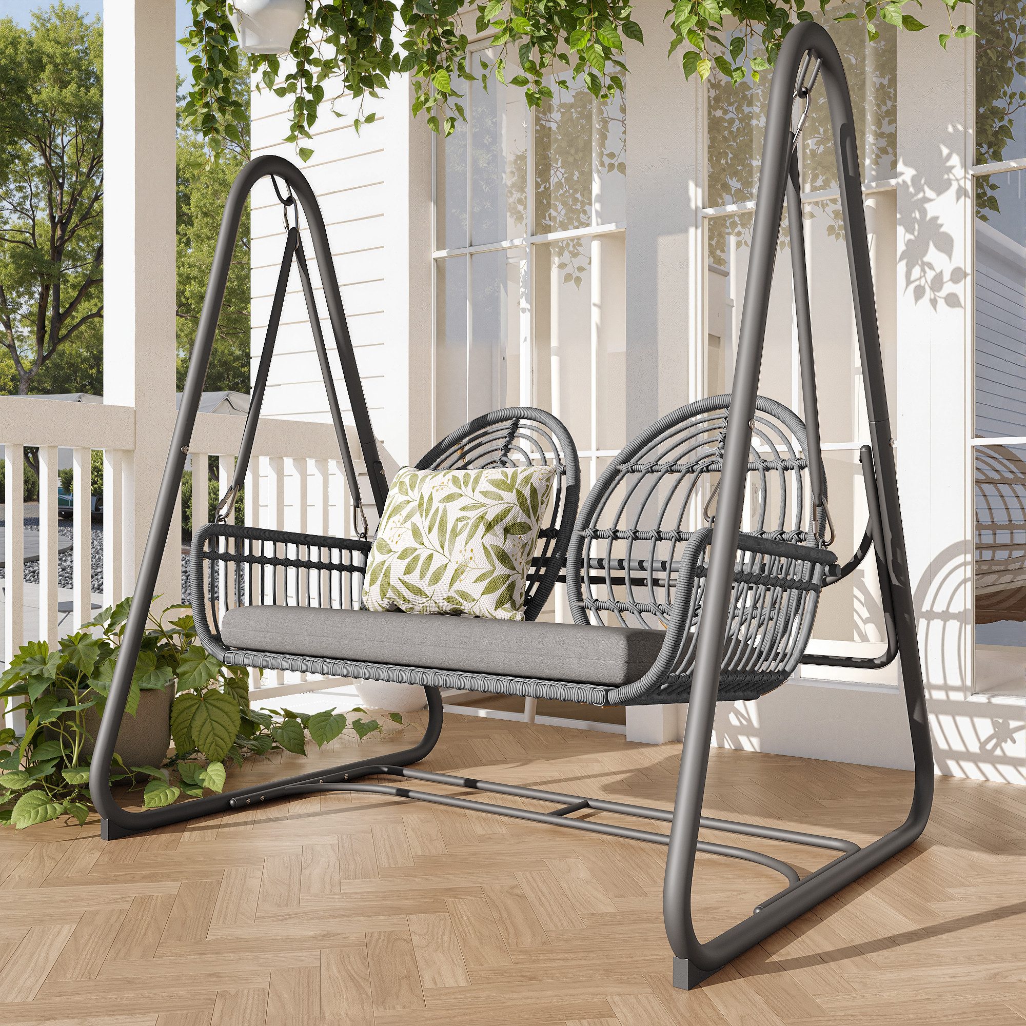 Flieks Hollywoodschaukel, 2-Sitzer, Doppelschaukel Gartenschaukel Gartenmöb günstig online kaufen