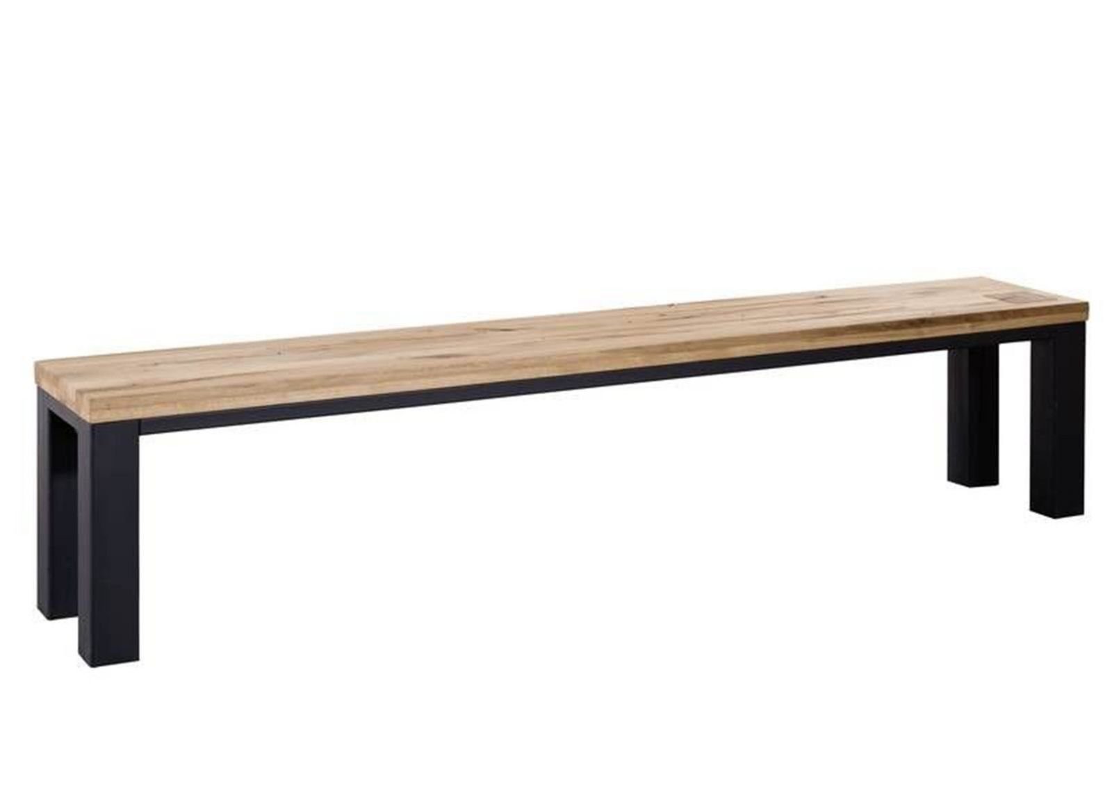 Massivmoebel24 Bank VILLANDERS (Bank Wildeiche 160x35x45 natur geölt VILLANDERS #123), Bank Wildeiche 160x35x45 natur geölt VILLANDERS #123