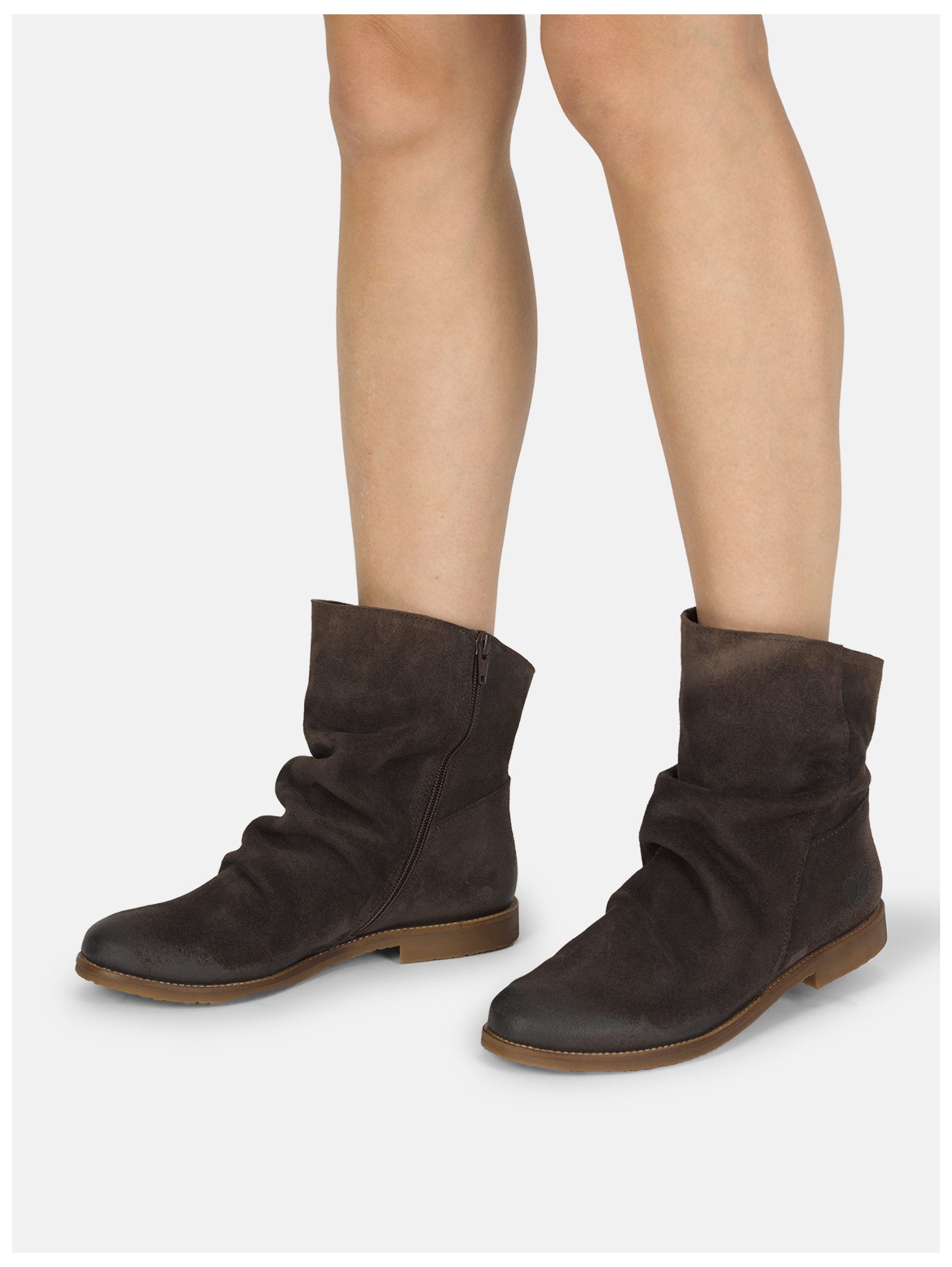Felmini Wide Fit Stiefelette Veloursleder . Stiefelette (1-tlg)