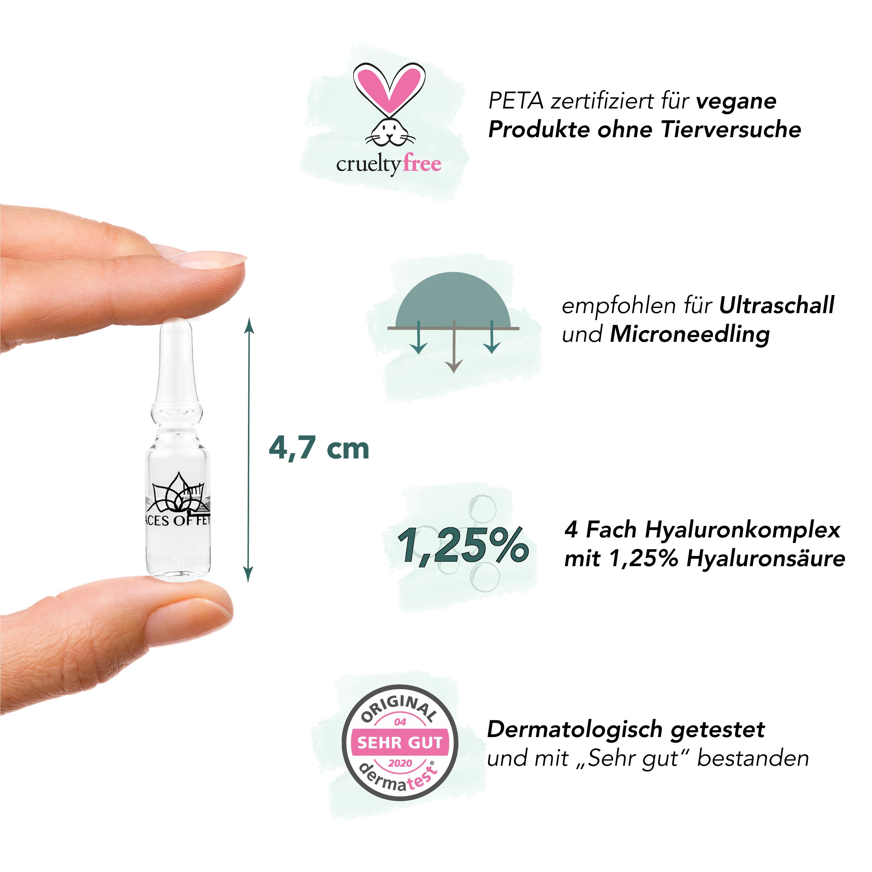 FACES OF FEY Hyaluron Serum 1,25% Hyaluron Booster, 7-tlg.