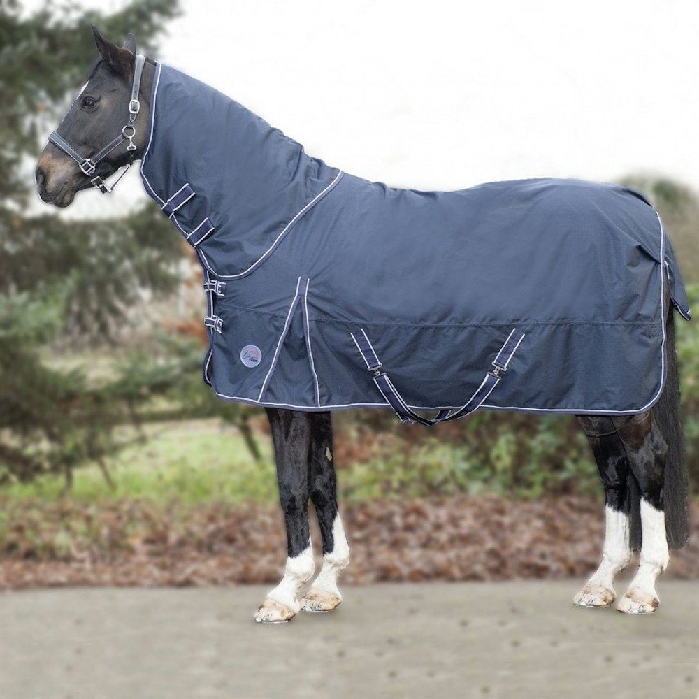 Pferde-Regendecke HKM Regendecke Starter Fleece 0g dunkelblau