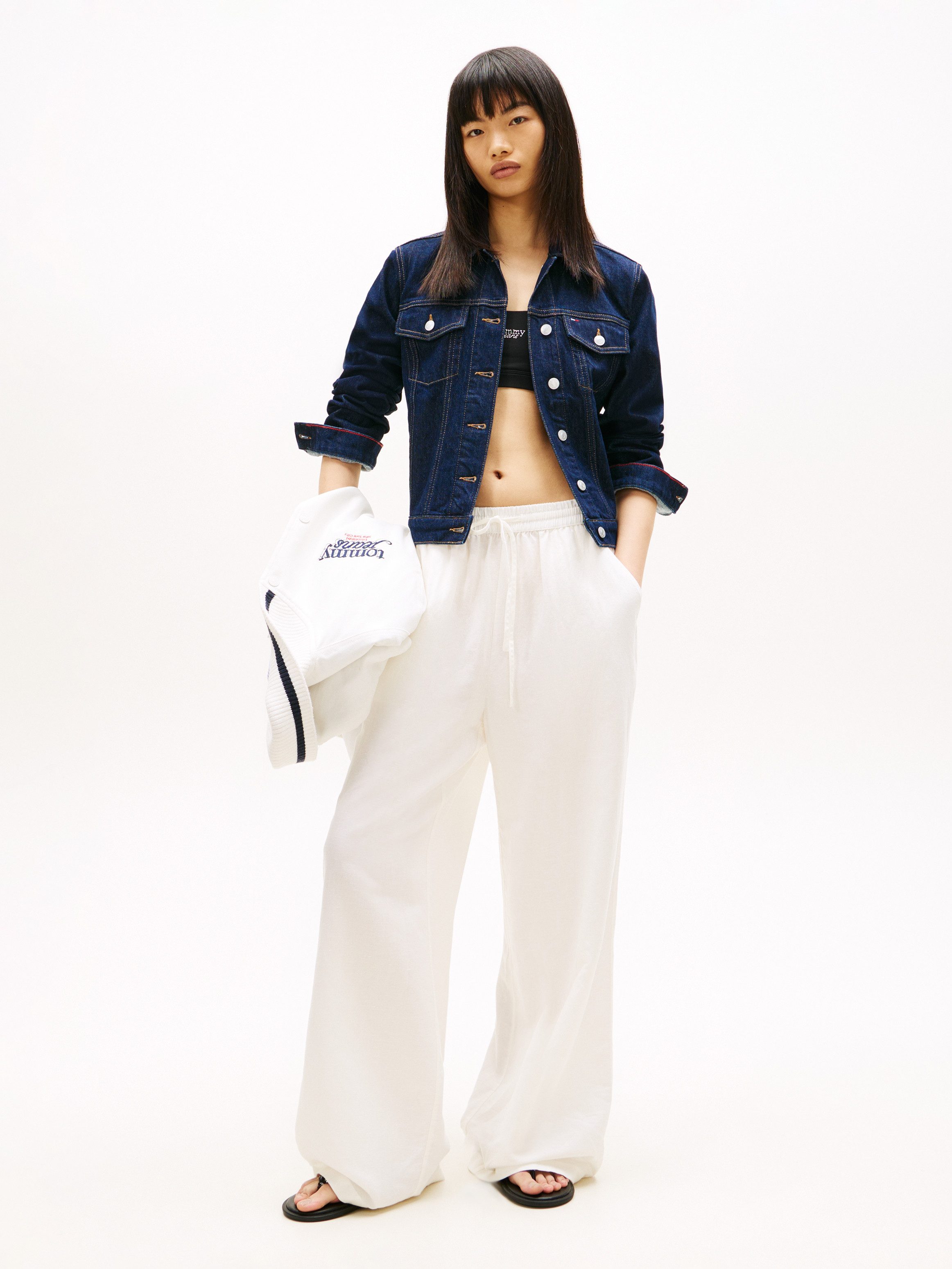 Tommy Jeans Schlupfhose TJW ESSENTIAL LINEN PANTS mit Leinen, Loose Fit