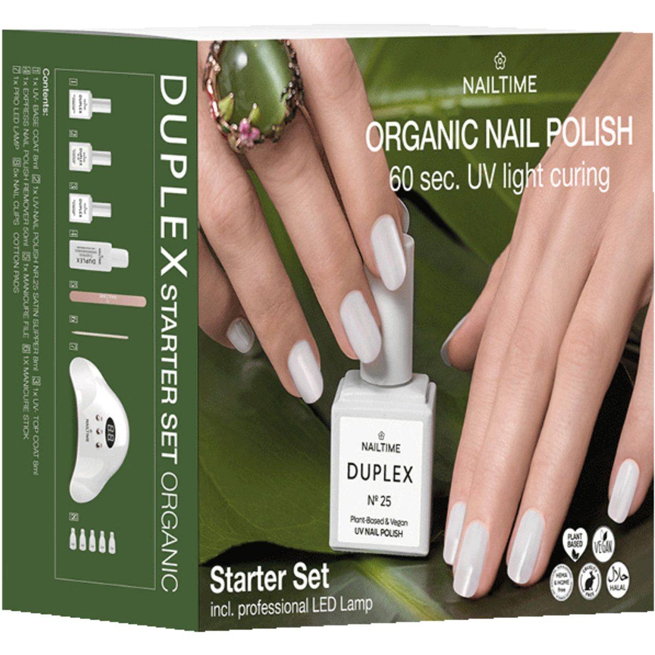 NAILTIME Nagellack-Set Starter Set Organic, alle Hauttypen