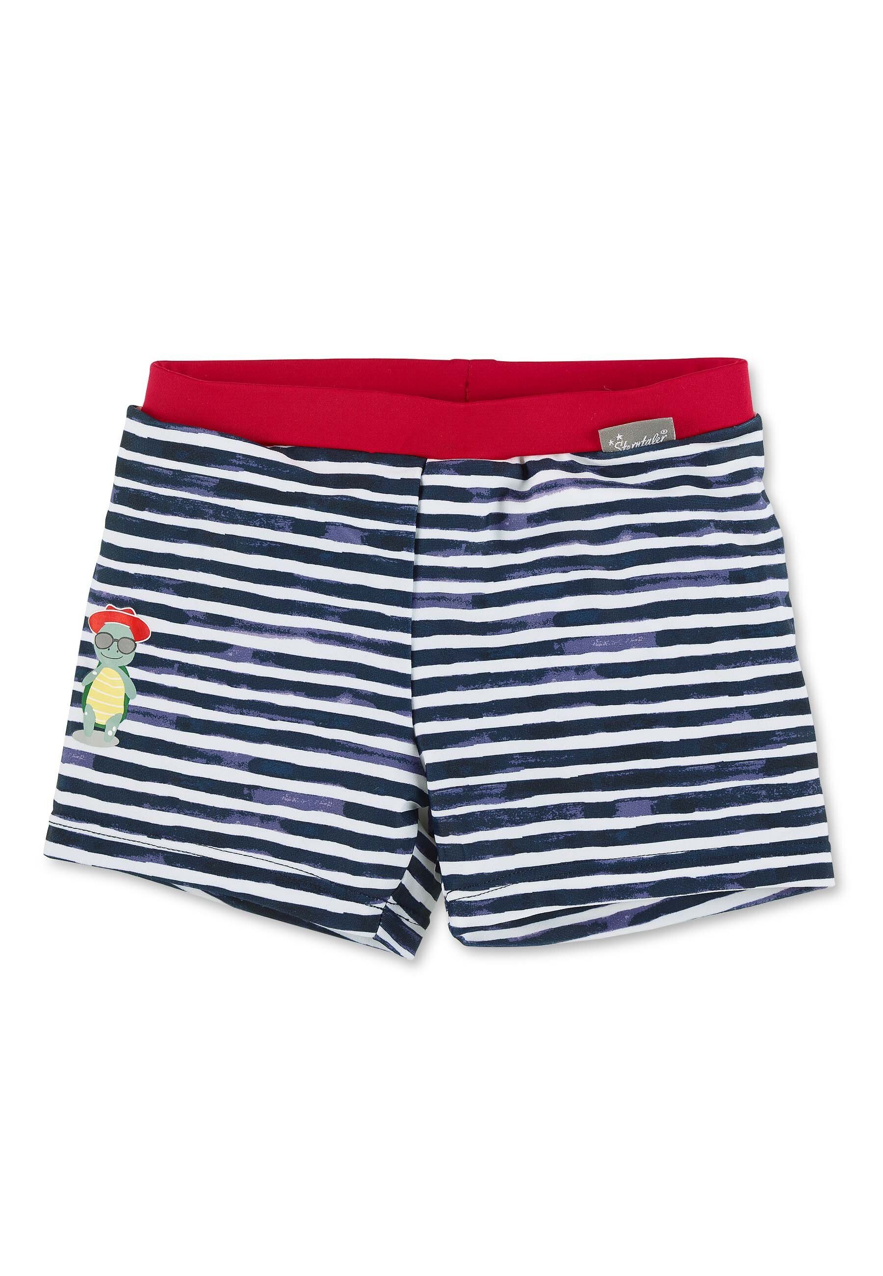 Sterntaler® Badehose Badeshorts Schildkröte Badeshorts Badehose (1-St., Windelfutter, Baby mit Badepants mit zur Schwimmshorts Baby Kordel Kinder) Weitenregulierung