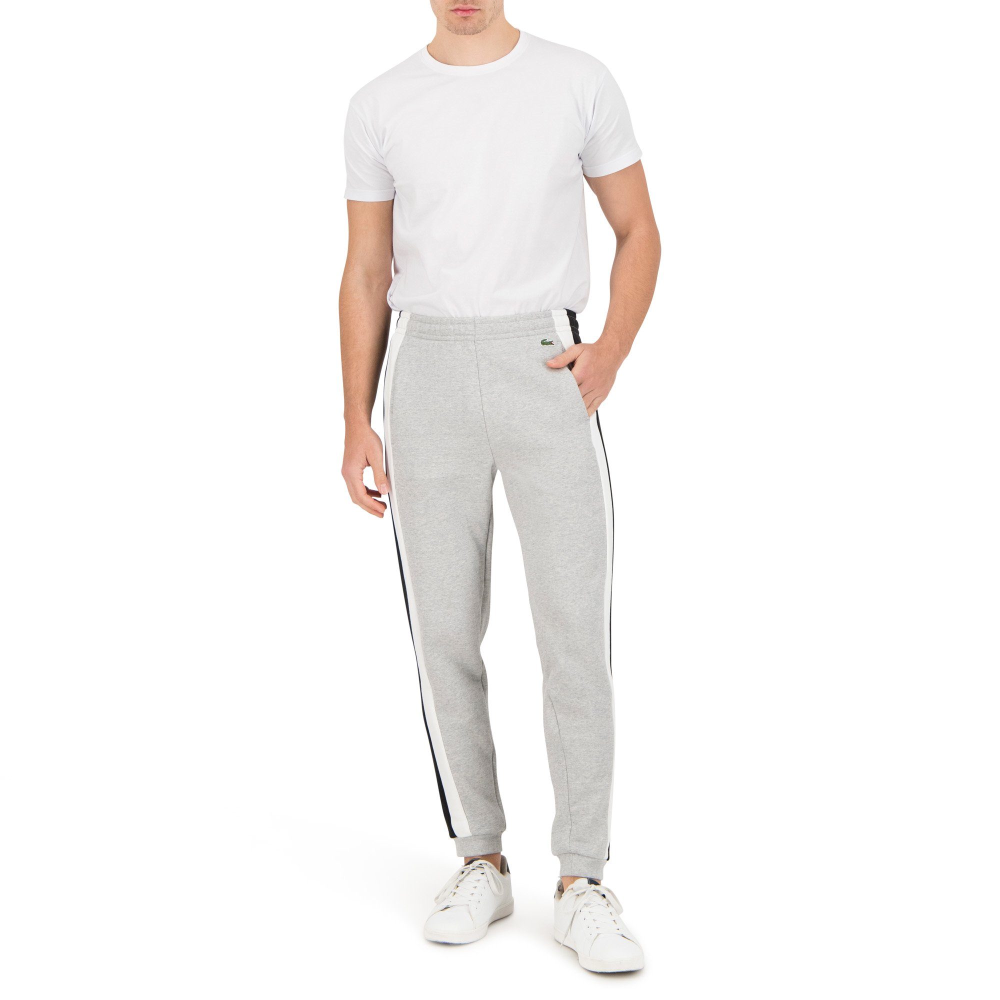 Lacoste Jogginghose SILVER CHINE/BLACK-WHITE (SJ1)