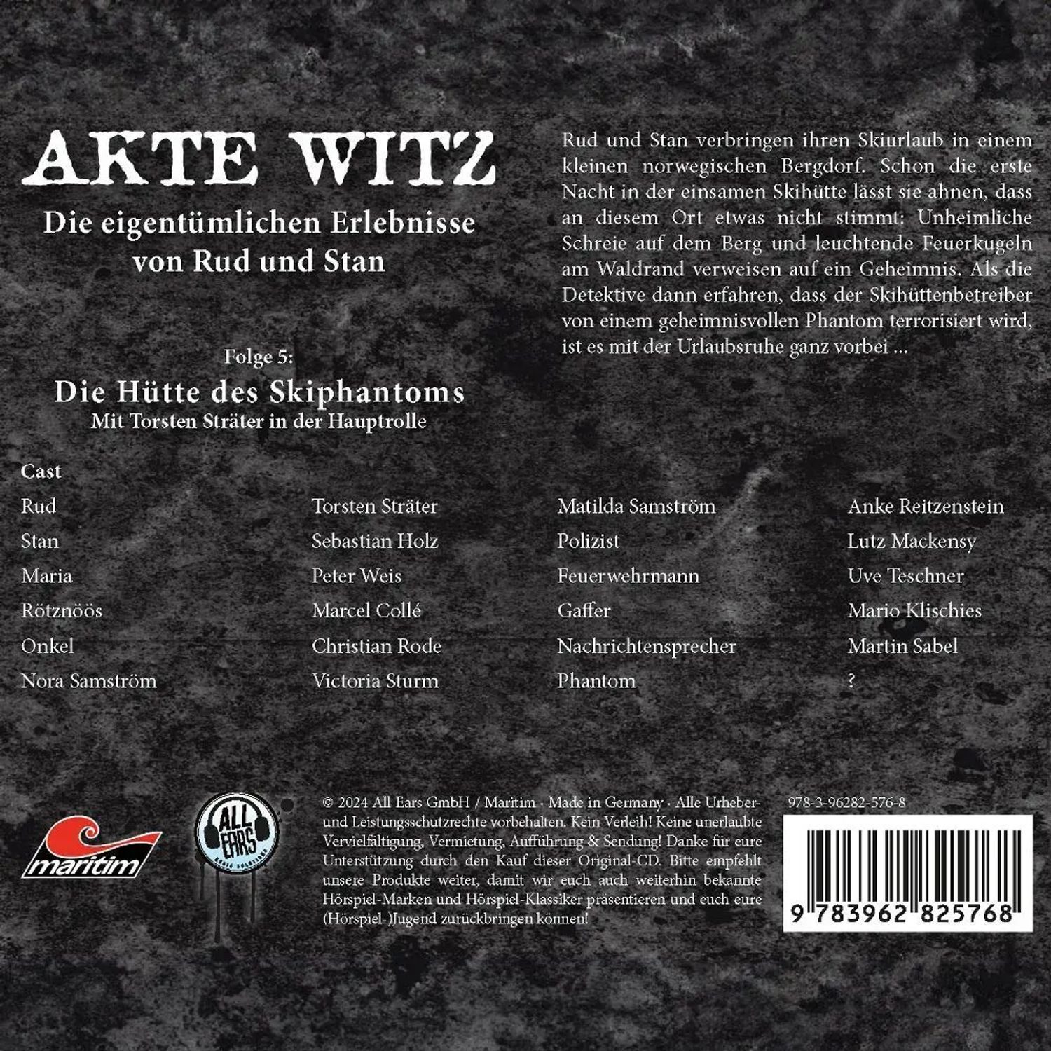 Media Verlag Hörspiel Akte Witz: Die Hütte des Skiphantoms,1 Audio-CD