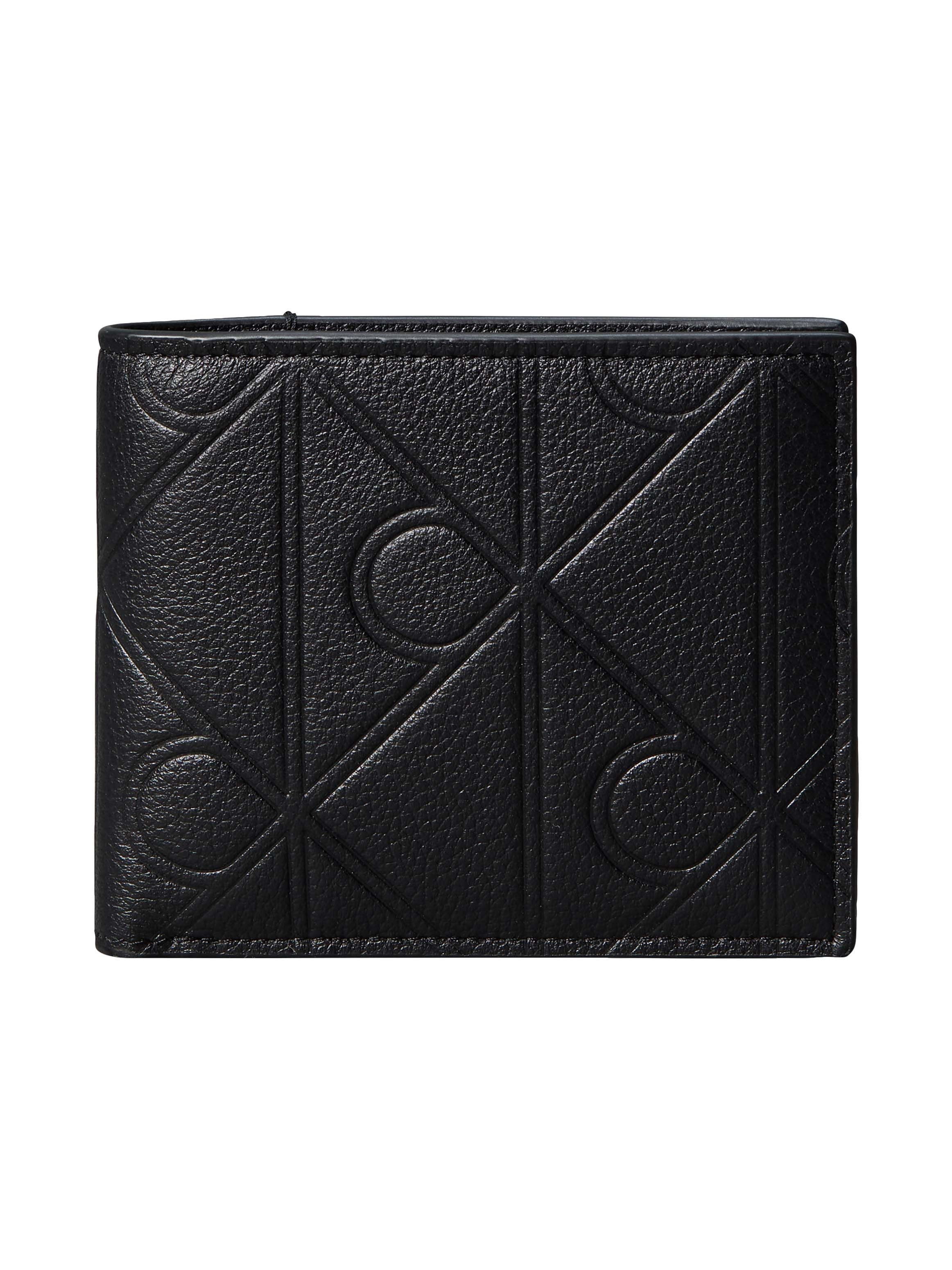 Calvin Klein Geldbörse XL EMBLEM AOP EMBOSS BILLFOLD W, Geldbeutel, Portemonnaie, Money Pocket