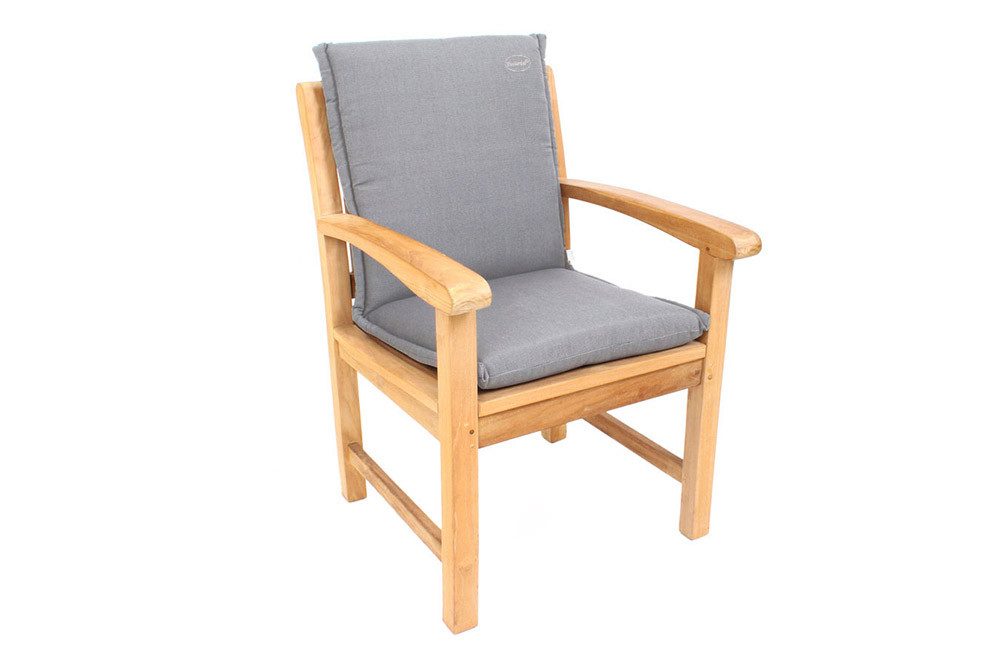 riess-ambiente Sitzauflage ROG 46x97cm taupe – Sitzkissen, Polster-Auflage für Niedriglehner, (Einzelartikel, 1 St), bequemes Outdoor-Auflagekissen – ideal für Gartenstühle