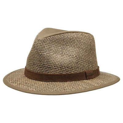 Stetson Sonnenhut (1-St) Sommerhut mit Lederband