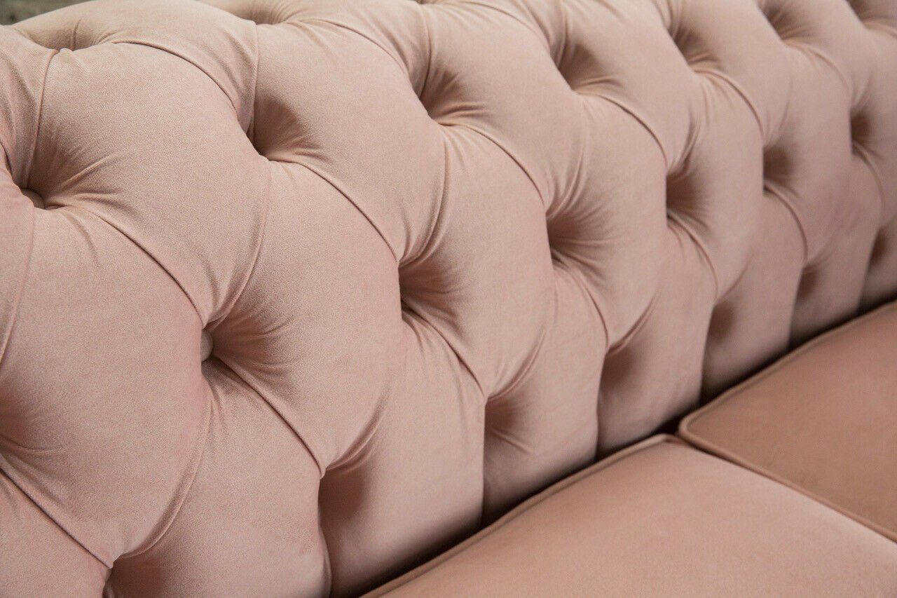 Chesterfield Design Die mit Sofas Sitzer Knöpfen. Sofa Polster Chesterfield-Sofa Chesterfield, Couch 3 Rückenlehne JVmoebel