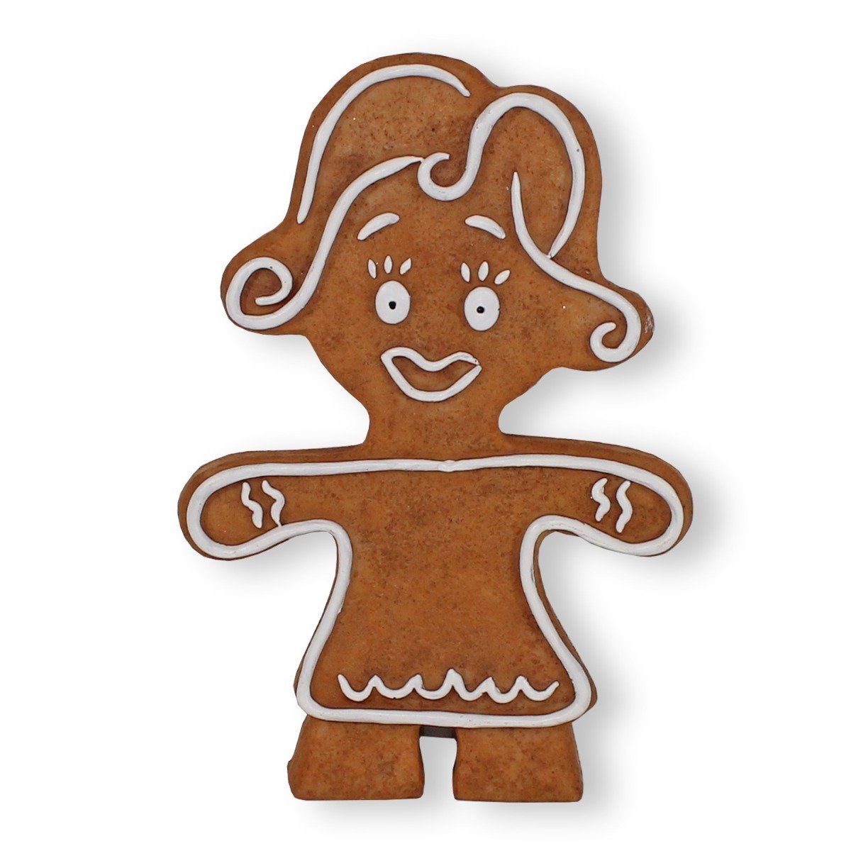 colourliving Weihnachtsfigur Lebkuchenfrau Weihnachts Tischdeko Weihnachtsfigur, Handbemalt, auch als Fensterdeko geeignet, Weihnachtsdeko