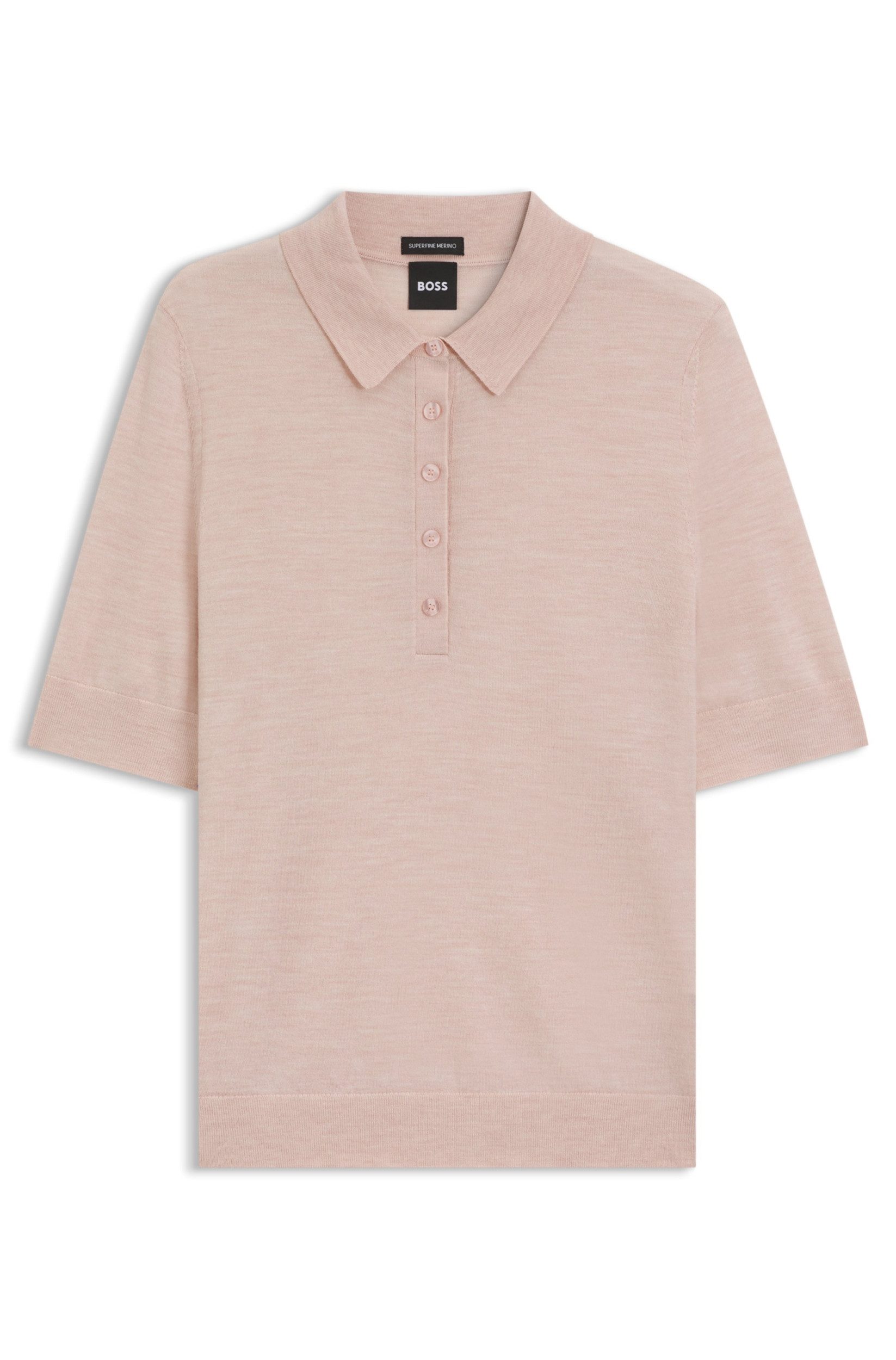 BOSS В'язані светри Poloshirt Fidenka - Regular Fit