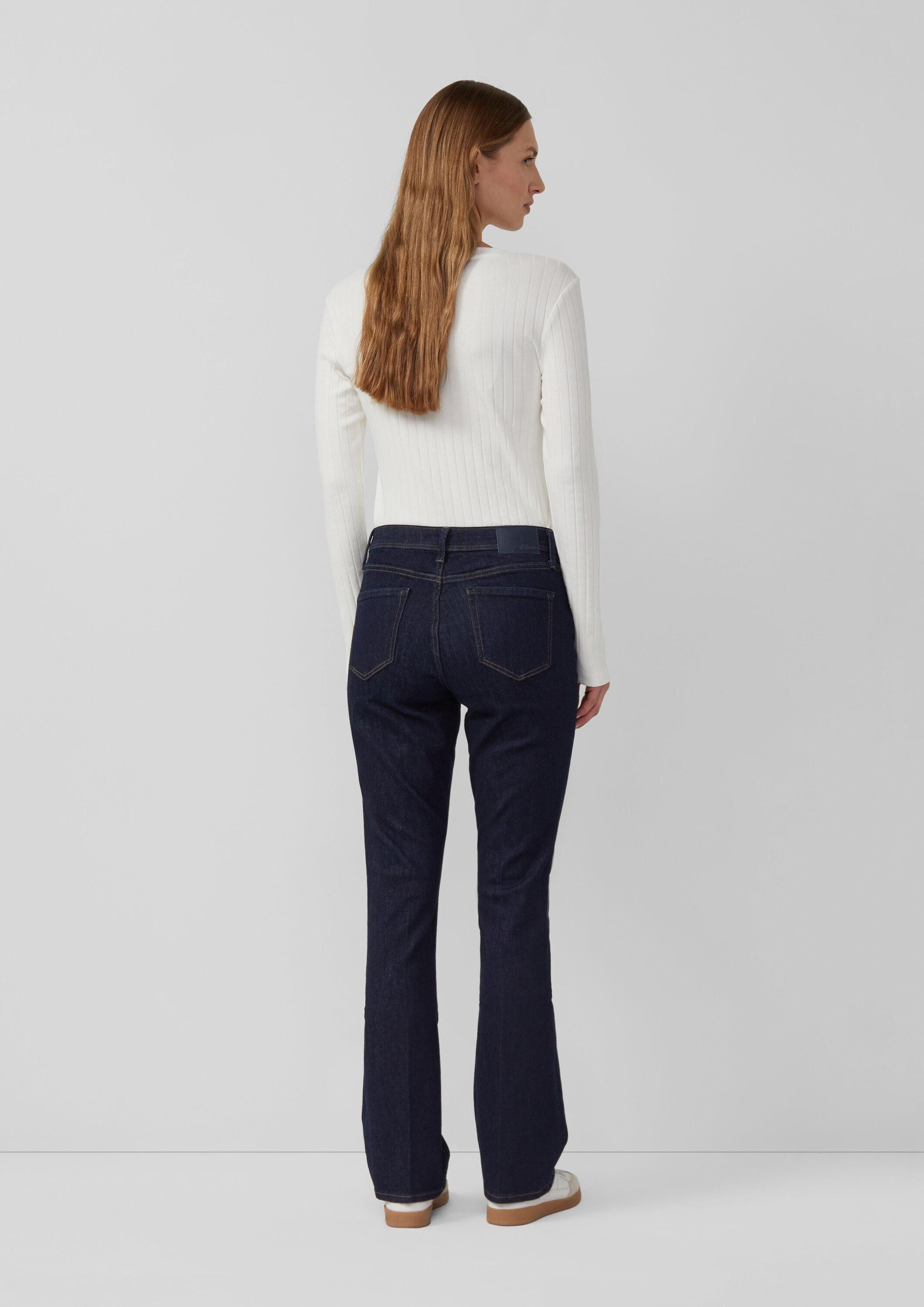 s.Oliver Bootcut-Jeans Jeans-Hose BEVERLY Jeans Beverly / Slim Fit / Mid Rise / Bootcut Leg