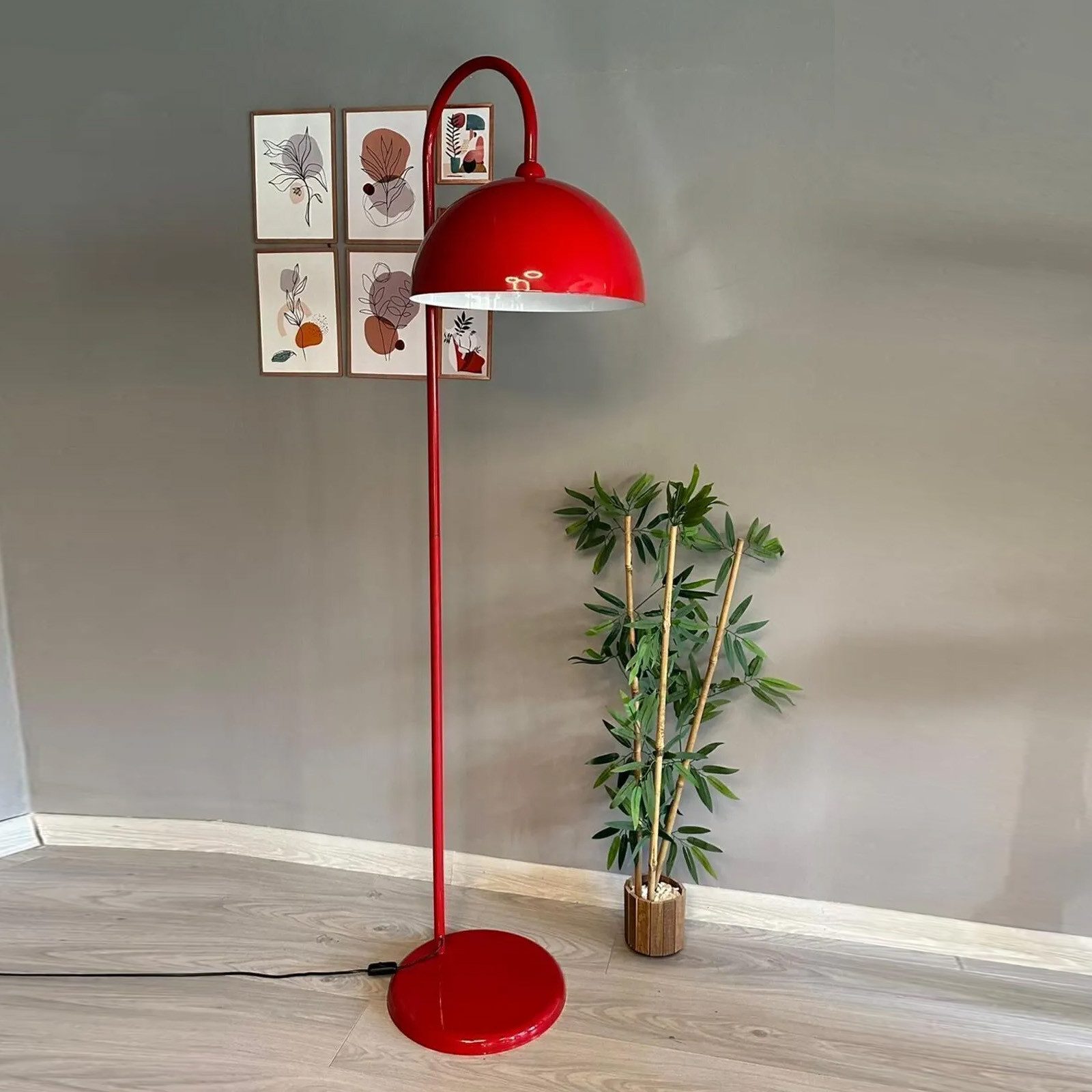 Bamyum Stehlampe Stehlampe Modern Dekorativ Metall Wohnzimmer Arbeitszimmer Stehlampe, ohne Leuchtmittel, E27, verstellbarer Lampenschirm, Stehluchte mit Ablage