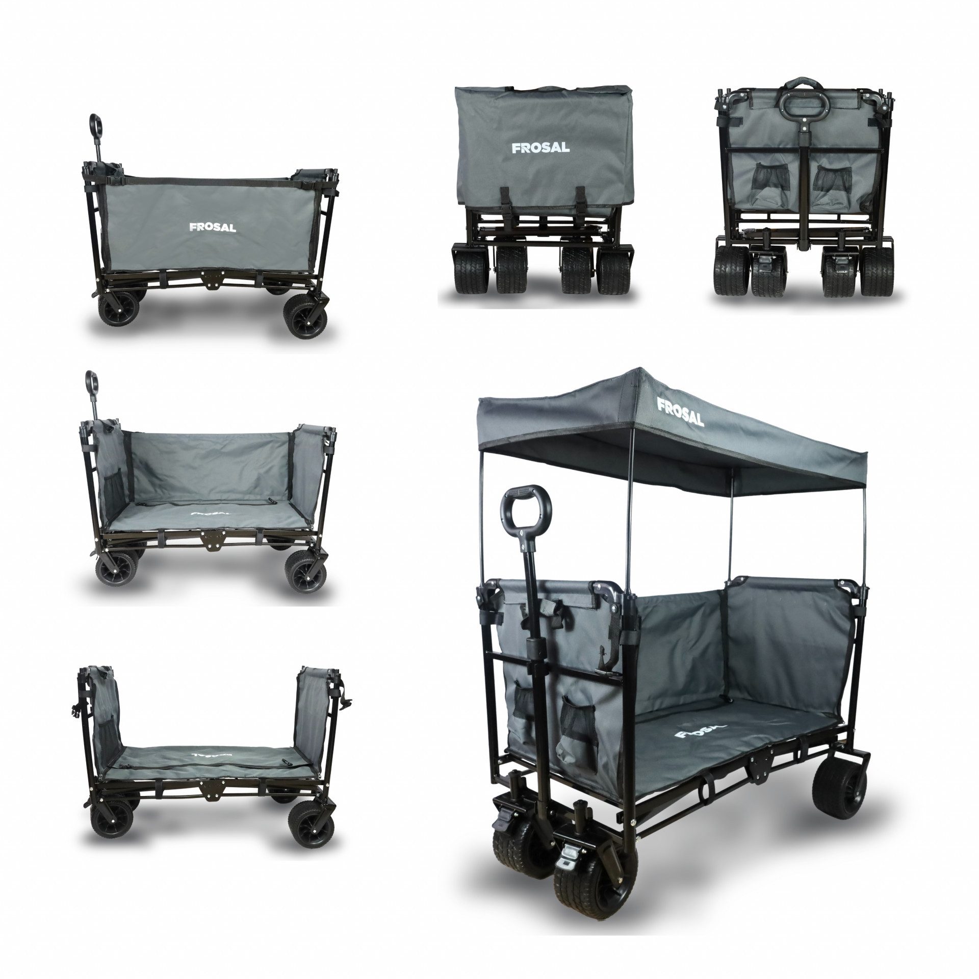 Frosal Bollerwagen Tom faltbar Kinder Handwagen Hund