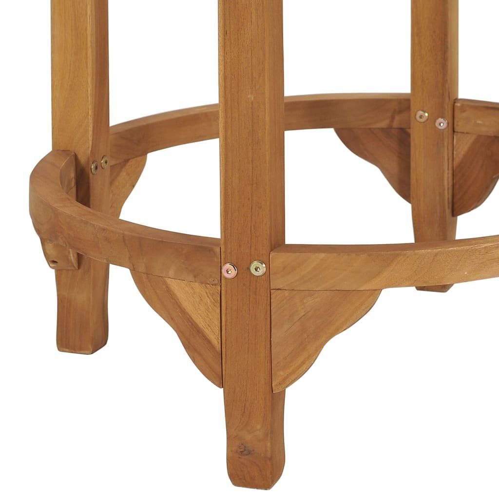 Massivholz Bartisch vidaXL cm 60 Esstisch Teak Ø