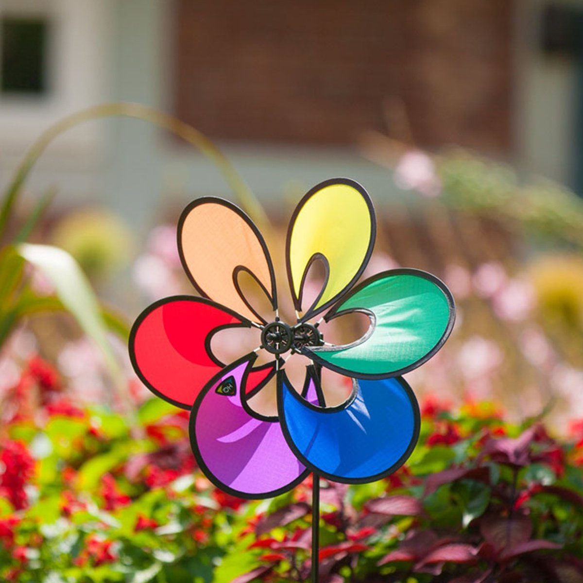 HQ Windspiel Windrad Windspiel HQ Paradise Flower Rainbow Garten Dekoration (1x Windrad), tolle Effekte, schöne Farben, leichtdrehend