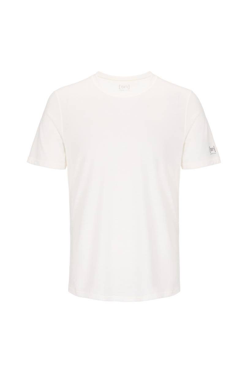 BASE WHITE Merino M 140 SUPER.NATURAL FRESH TEE T-Shirt Funktionsshirt atmungsaktiver Merino-Materialmix