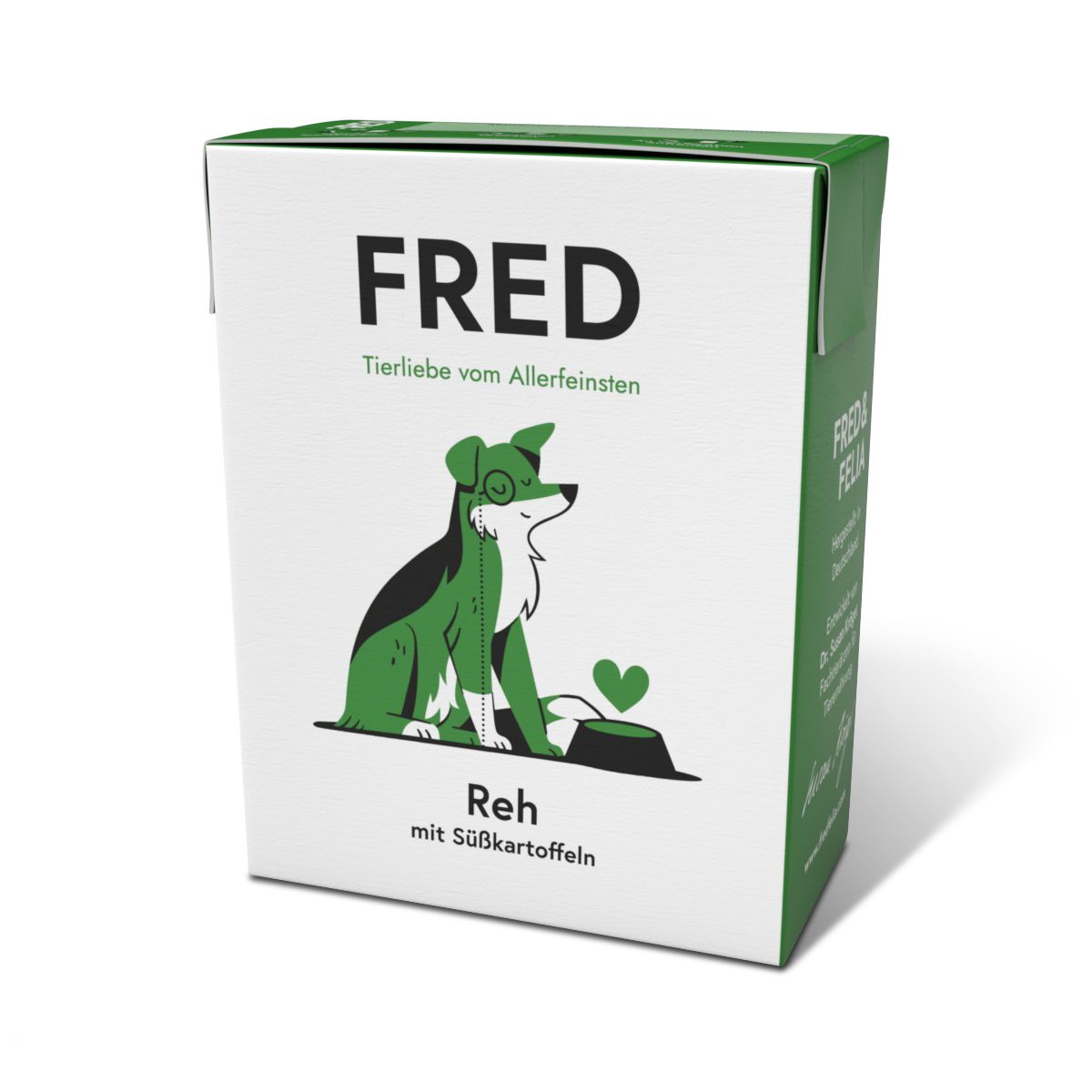 FRED & FELIA FRED Reh mit Süßkartoffeln (10er Pack), Nassfutter für: Hunde, Monoprotein, getreidefrei, sensitiv, hypoallergen