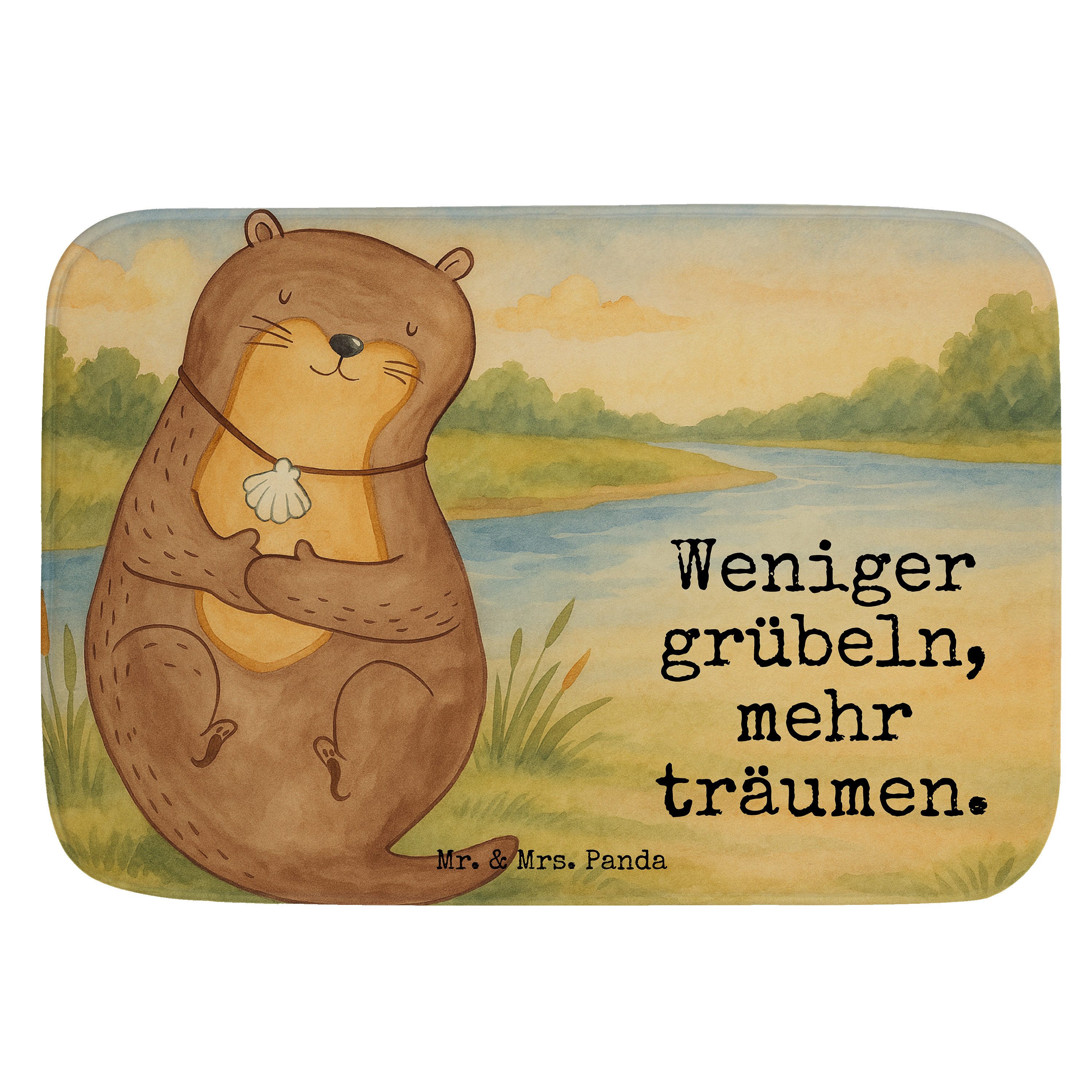 Badematte Otter Muschel Design, Badteppich, Weiß, Badteppich, Positiv, Badematt