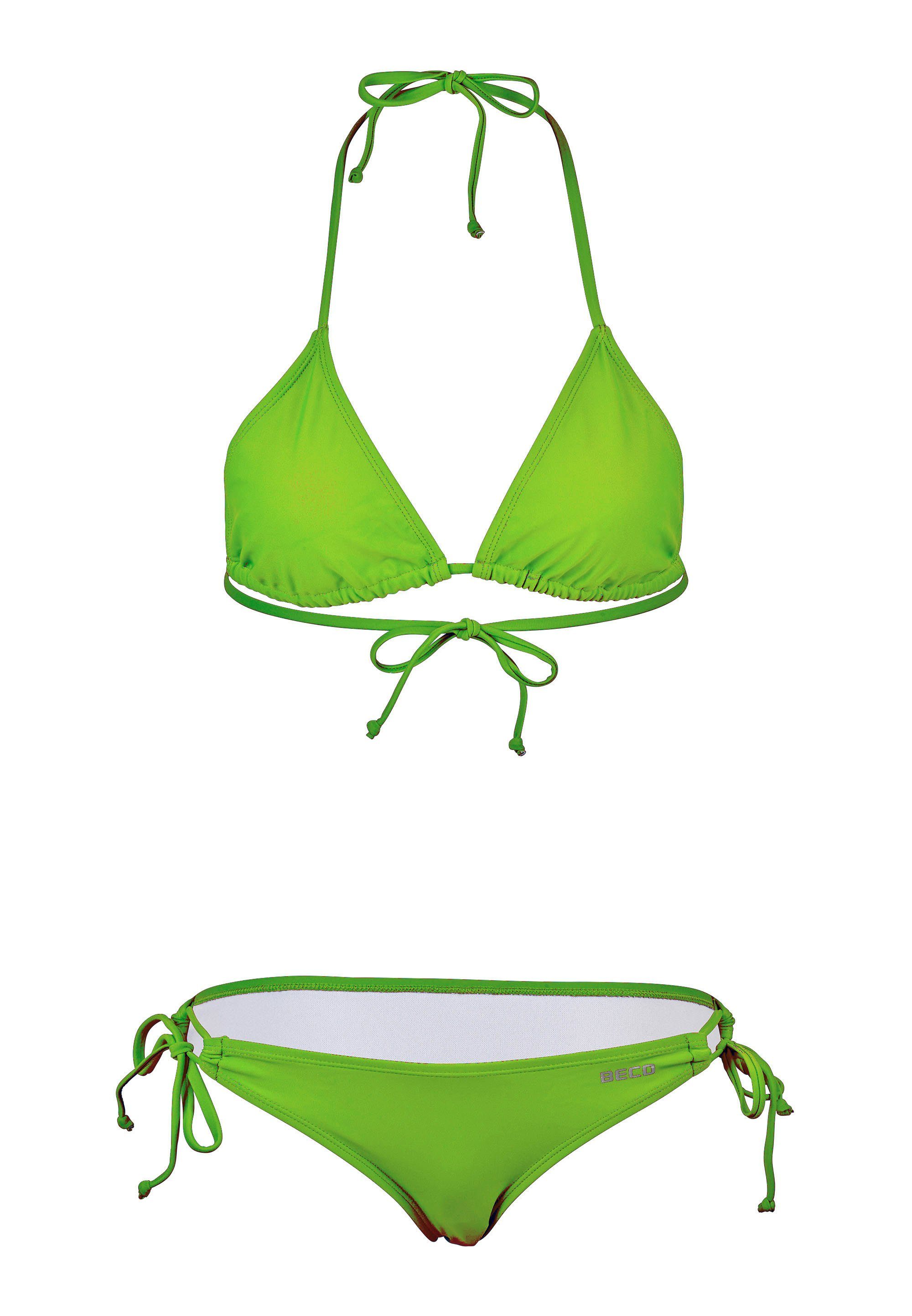 Beco Beermann Triangel-Bikini-Top BECO-Basic Side Tie Triangle Bikini (2-St), in modischen Farben