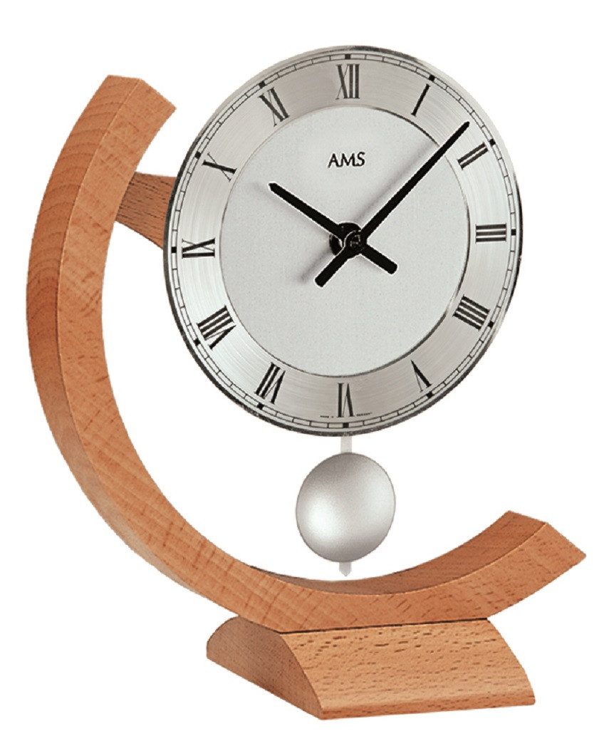 AMS Pendeltischuhr Tisch-Pendeluhr AMS 163 Buche günstig online kaufen